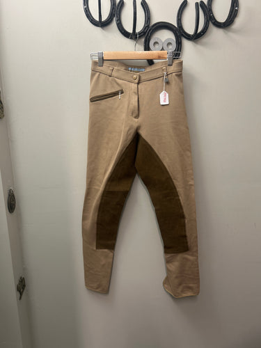 Tan Full Seat Breeches Medium-Breeches-Consignment-Evolution Equestrian Co.