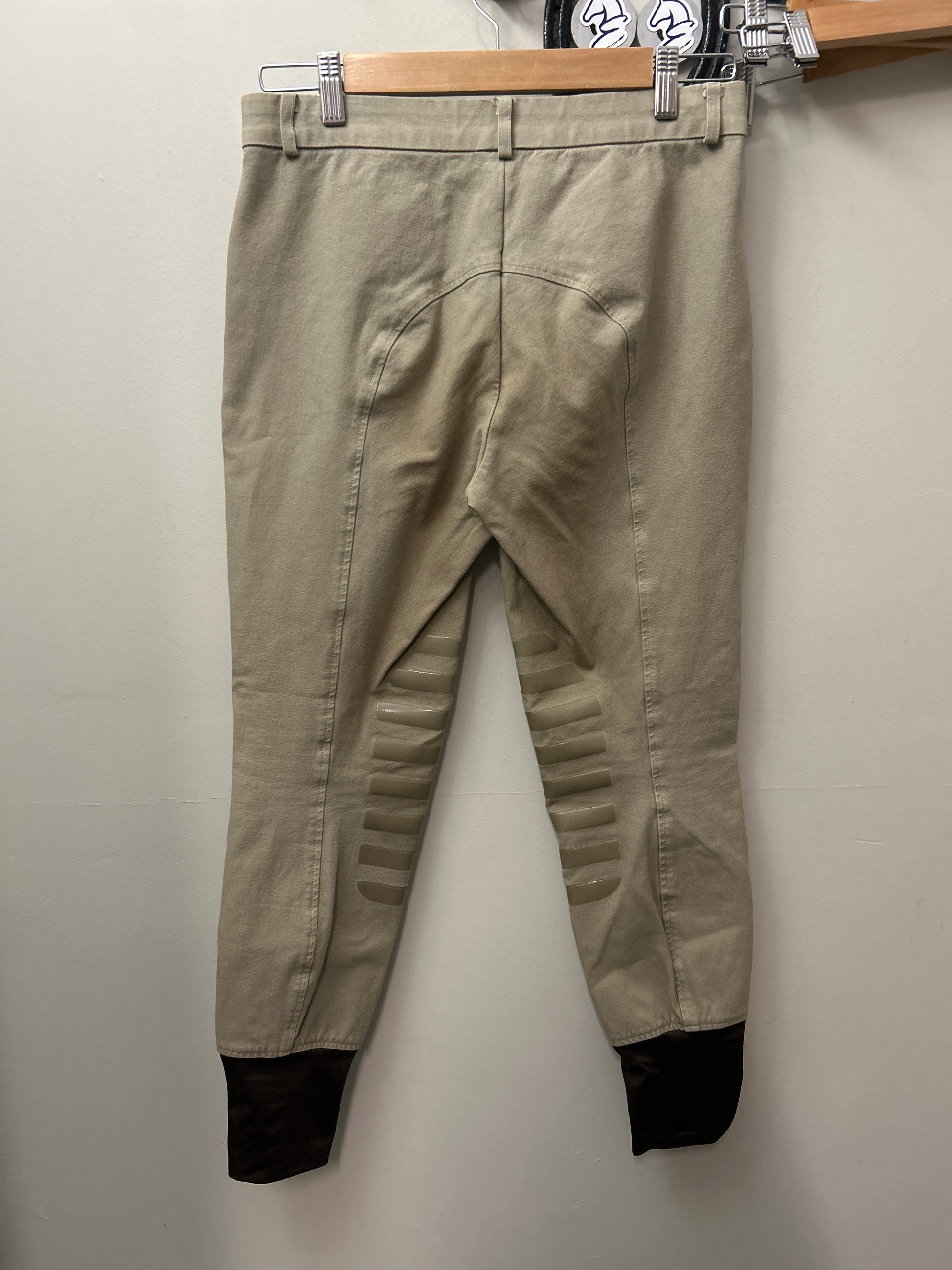 Tan Knee Patch Breeches 28-Breeches-Consignment-Evolution Equestrian Co.