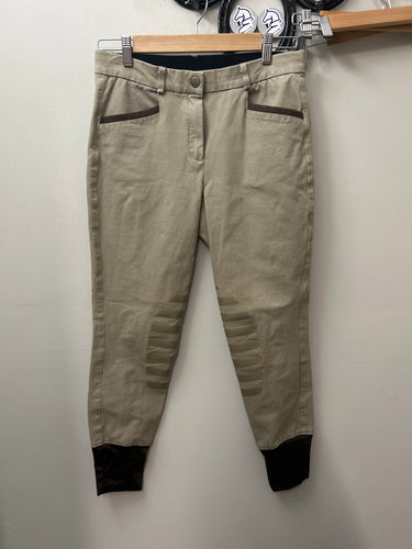 Tan Knee Patch Breeches 28-Breeches-Consignment-Evolution Equestrian Co.