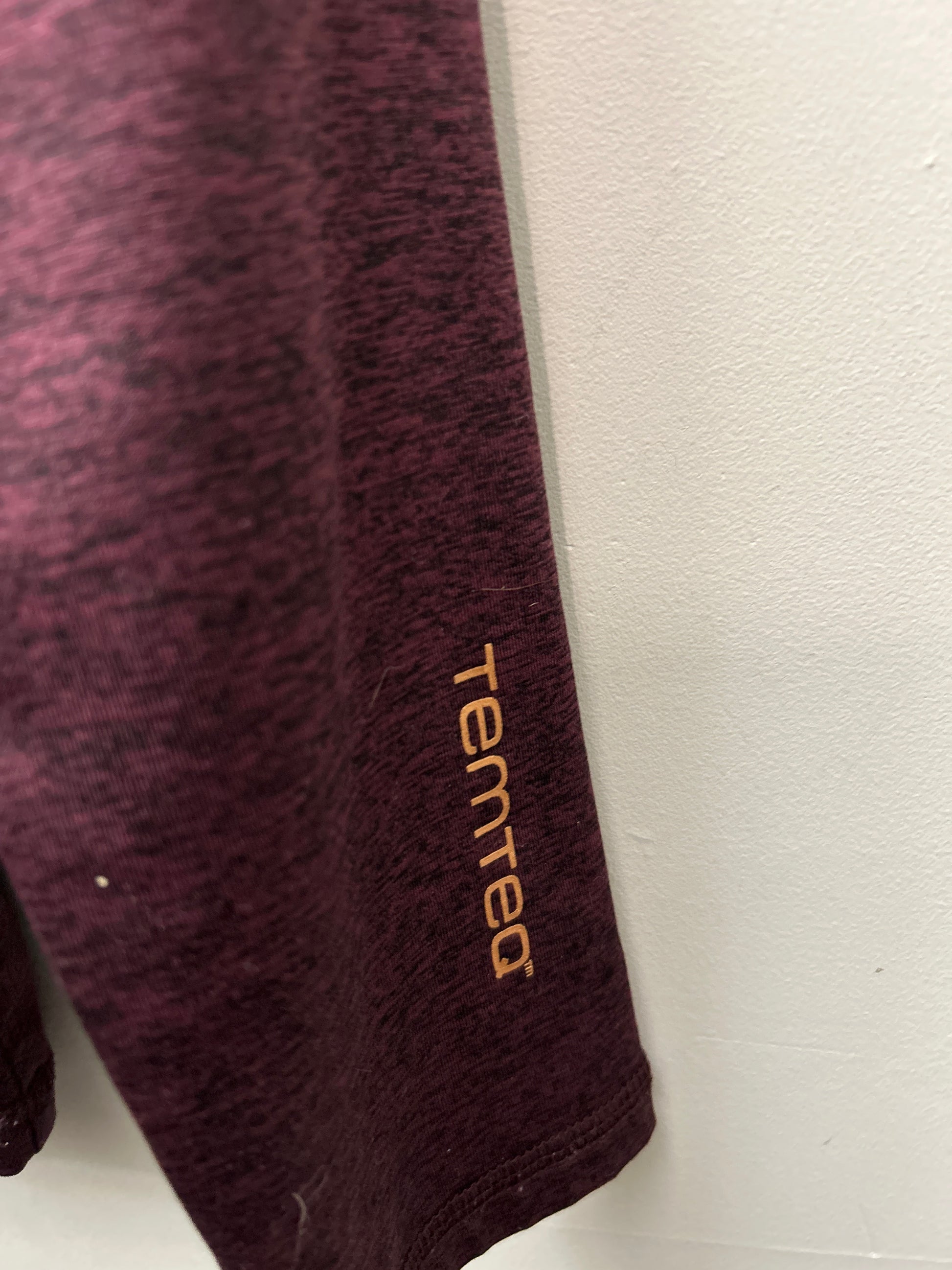 Tempo Kid's Burgundy Shirt Medium-Jeans-Consignment-Evolution Equestrian Co.