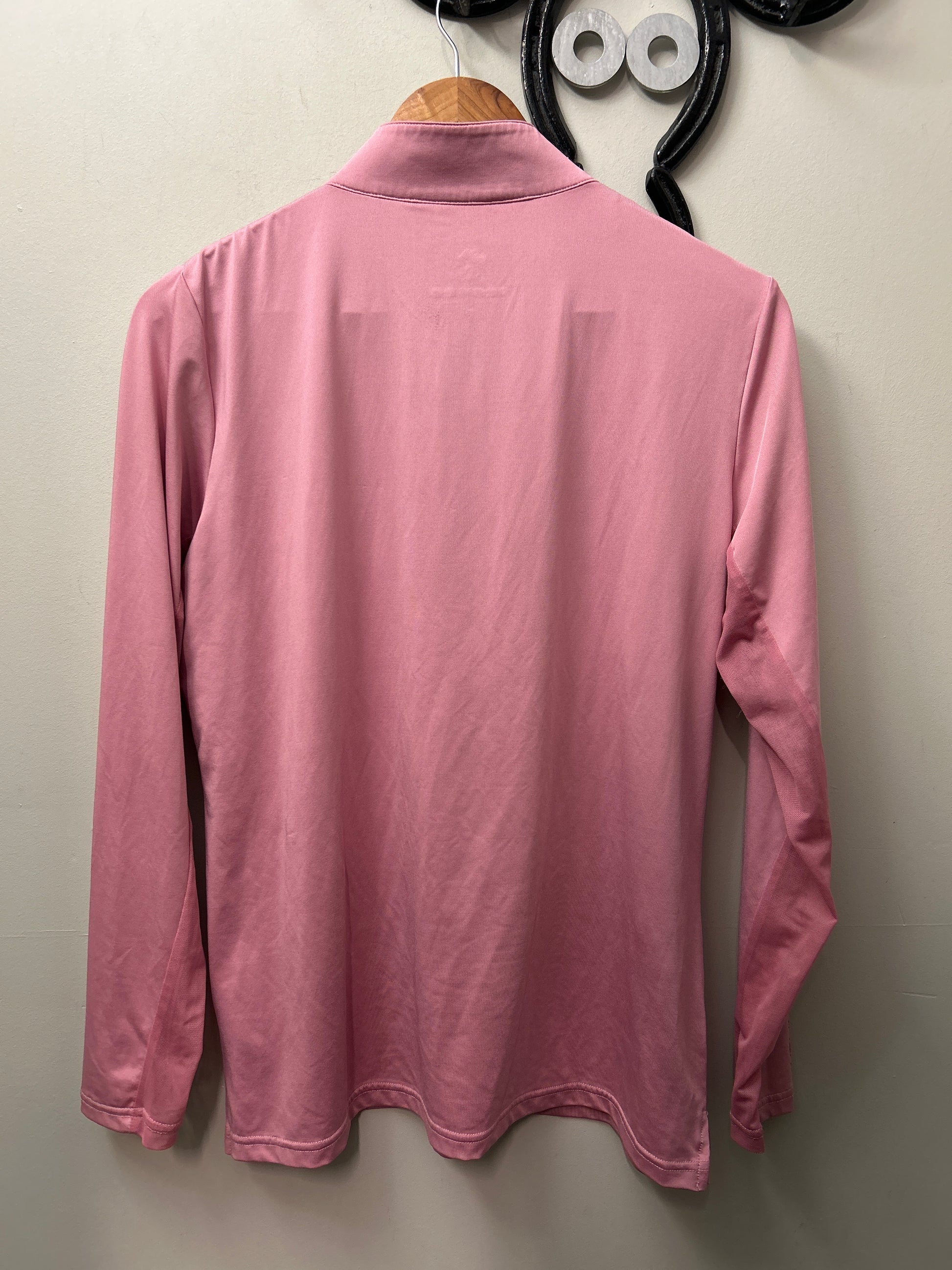 Tempo Long Sleeve Pink Shirt Large-Riding Shirts-Consignment-Evolution Equestrian Co.
