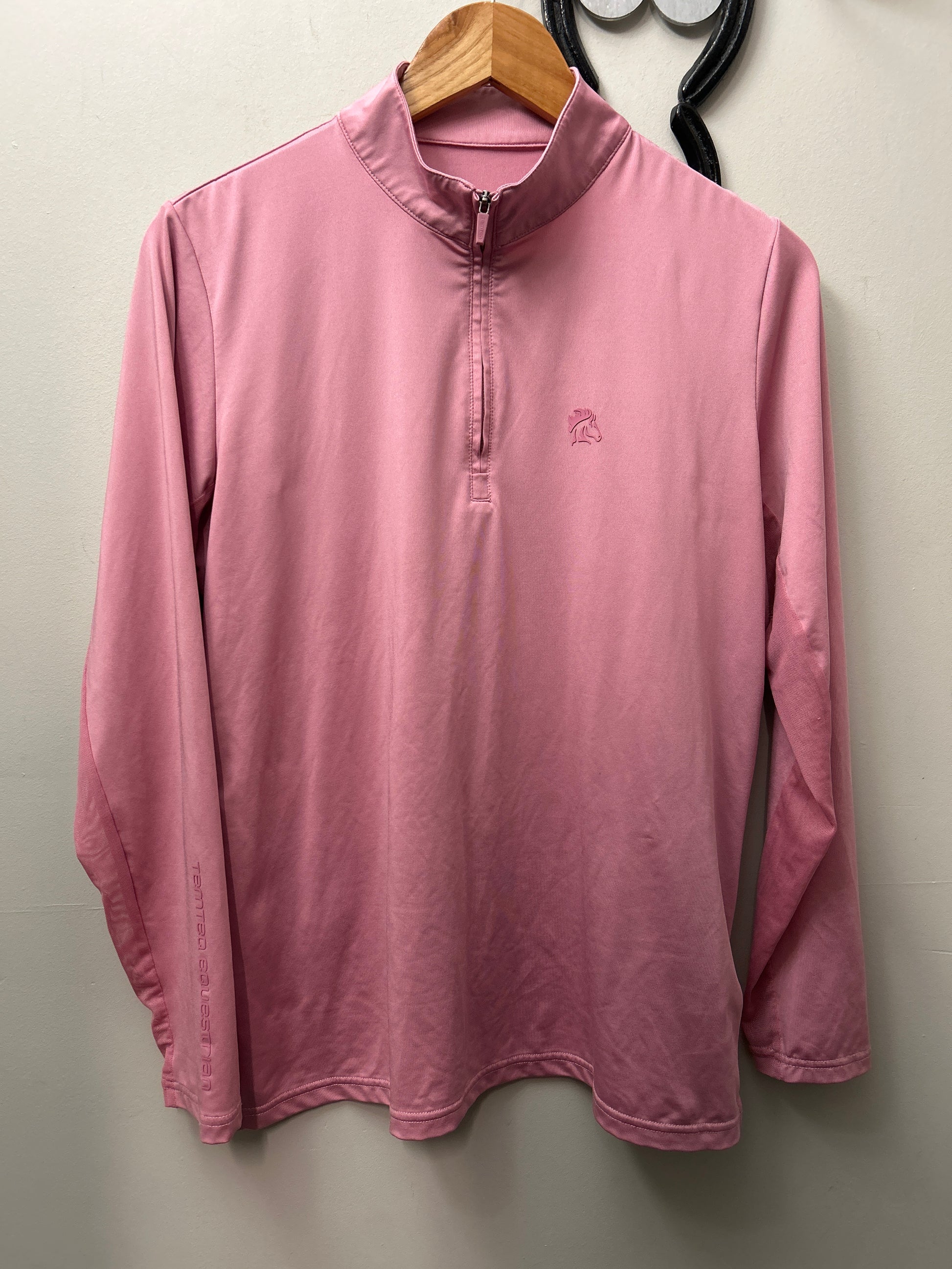 Tempo Long Sleeve Pink Shirt Large-Riding Shirts-Consignment-Evolution Equestrian Co.