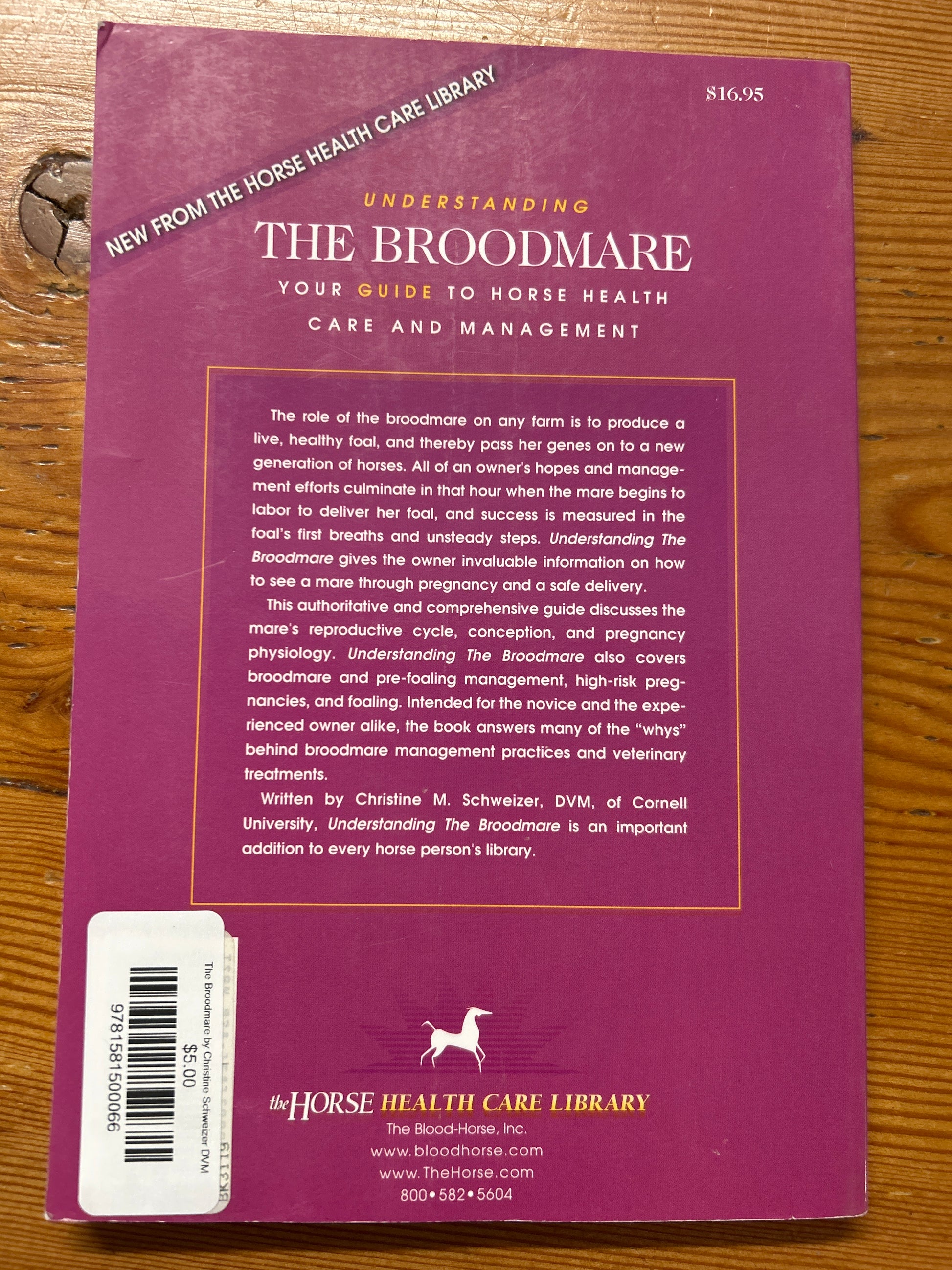 The Broodmare by Christine Schweizer DVM-Book-Consignment-Evolution Equestrian Co.