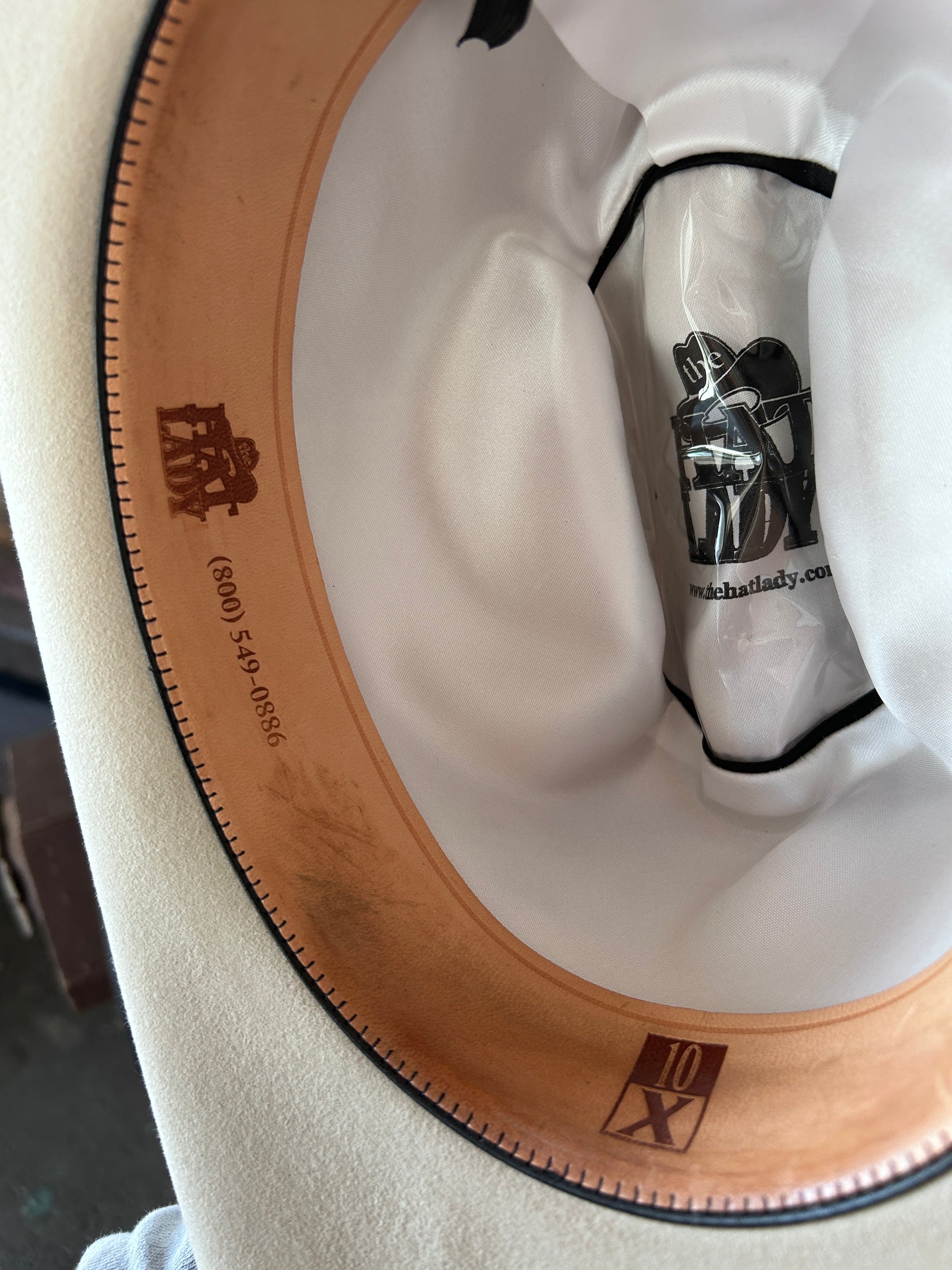The Hat Lady Cutsom 10X Cream Cowboy Hat-Cowboy Hat-Consignment-Evolution Equestrian Co.