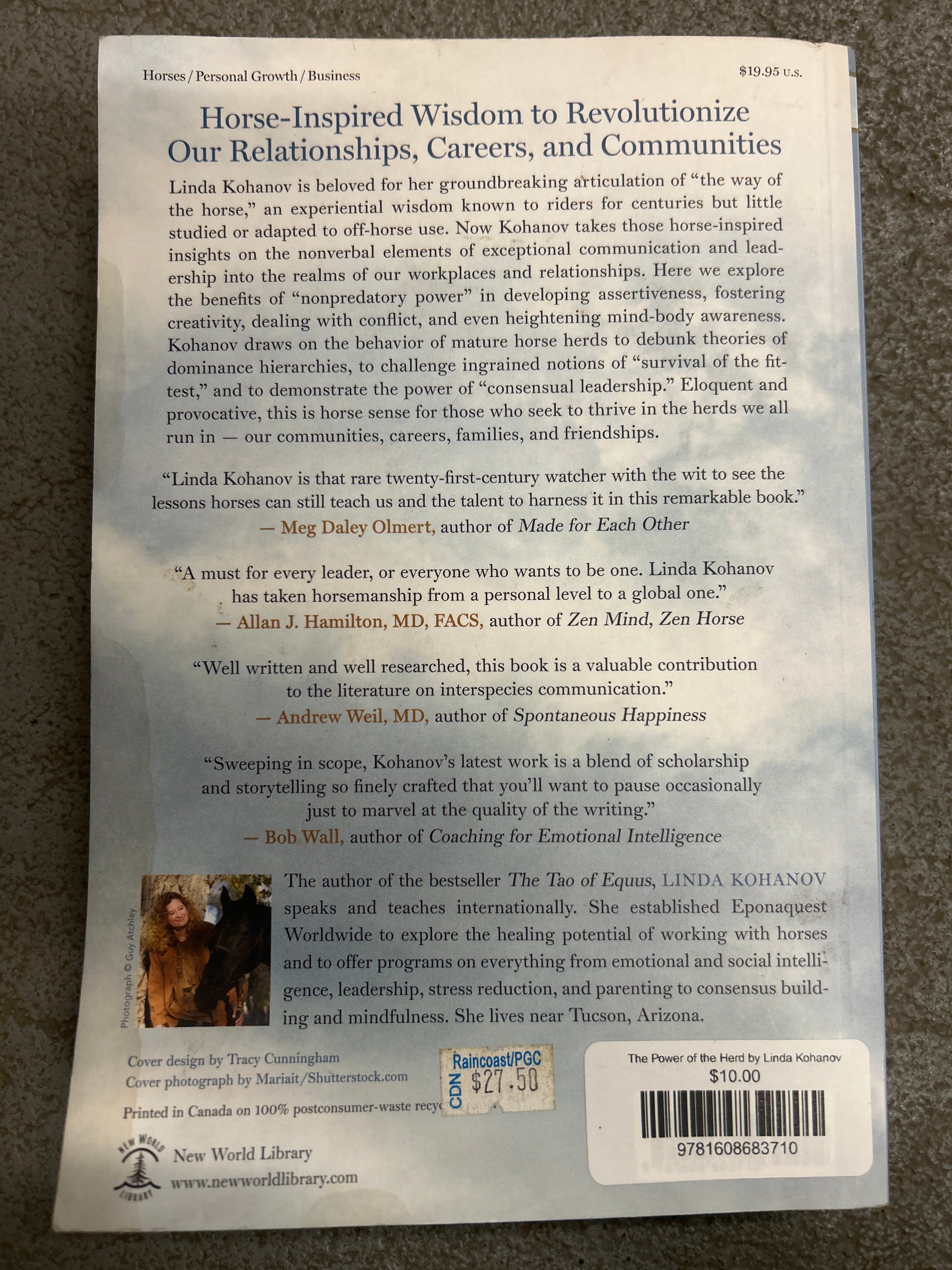 The Power of the Herd by Linda Kohanov-Book-Evolution Equestrian Co.-Evolution Equestrian Co.