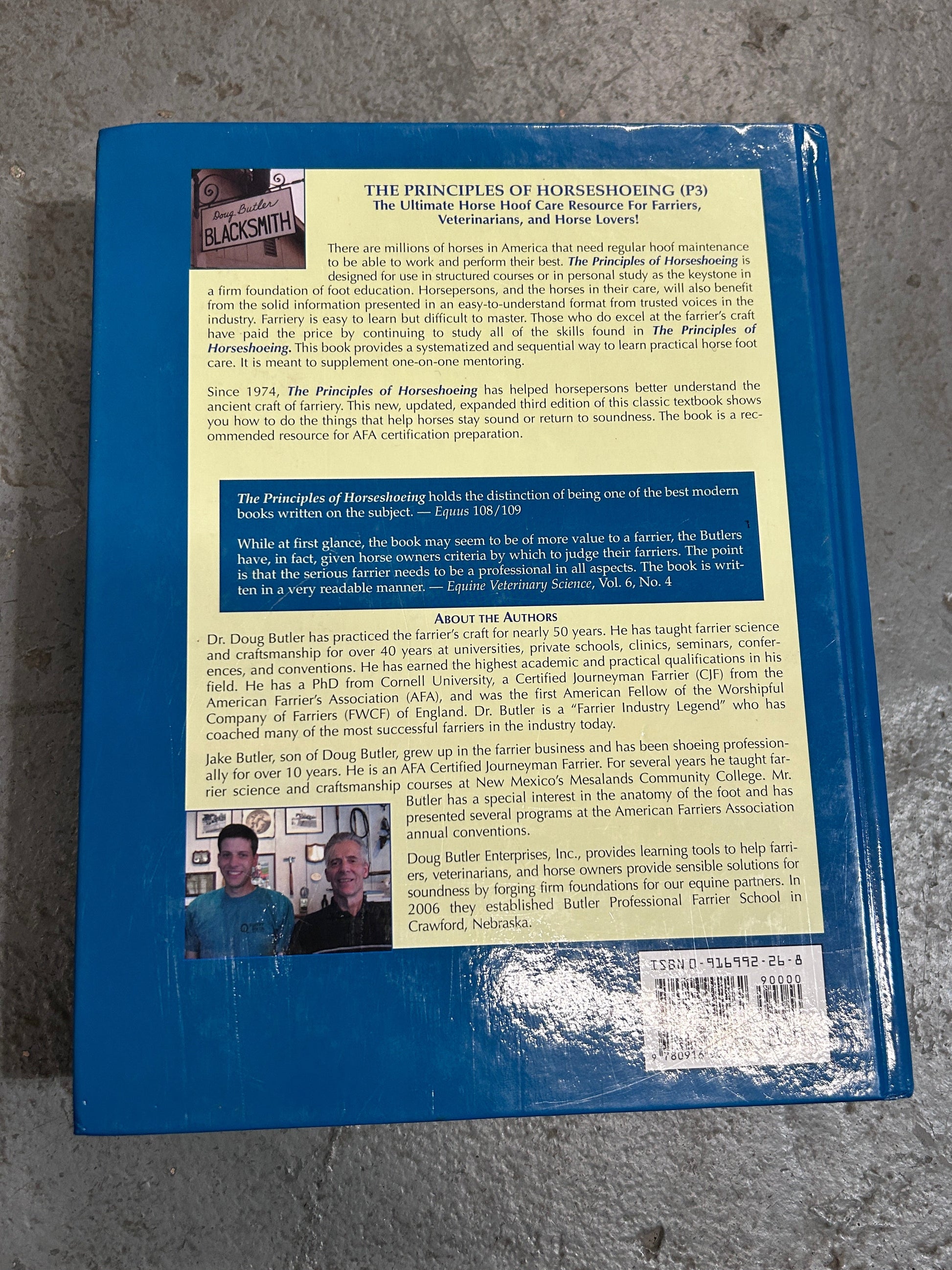 The Principles of Horseshoeing P3 by Dr. Dough Butler and Jacob Butler-Book-Consignment-Evolution Equestrian Co.