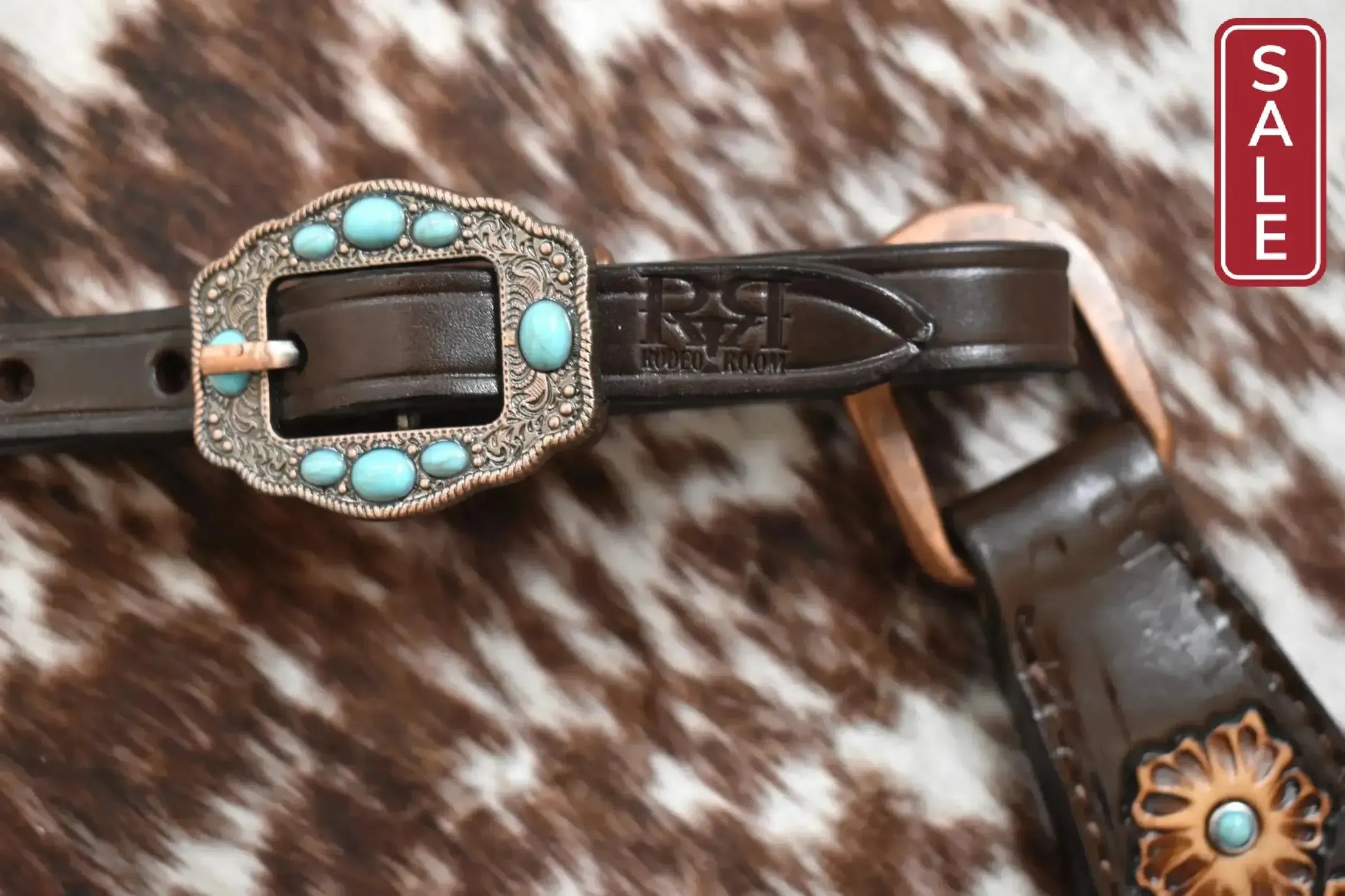 The Rodeo Room Turquoise Gator Tack Set-Western Headstall-The Rodeo Room-Evolution Equestrian Co.