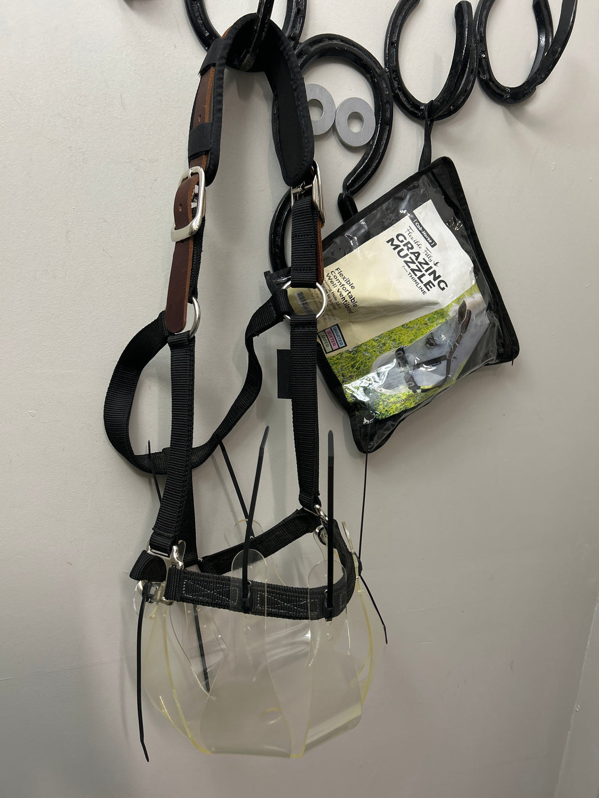 ThinLine Flexible Filly Grazing Muzzle with Halter-Muzzle-Consignment-Evolution Equestrian Co.