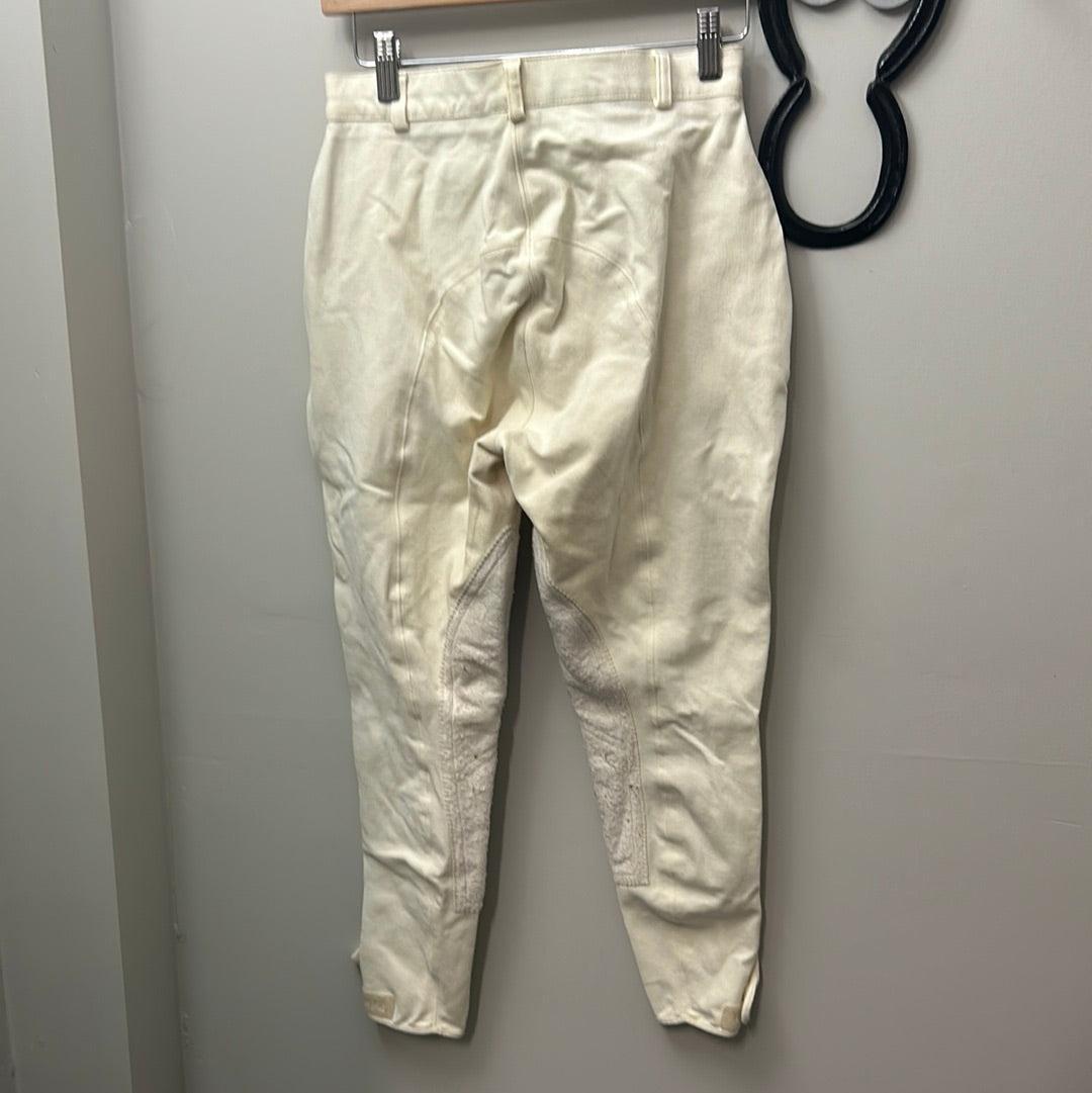 Toggi White Knee Patch Breeches 28-Breeches-Consignment-Evolution Equestrian Co.