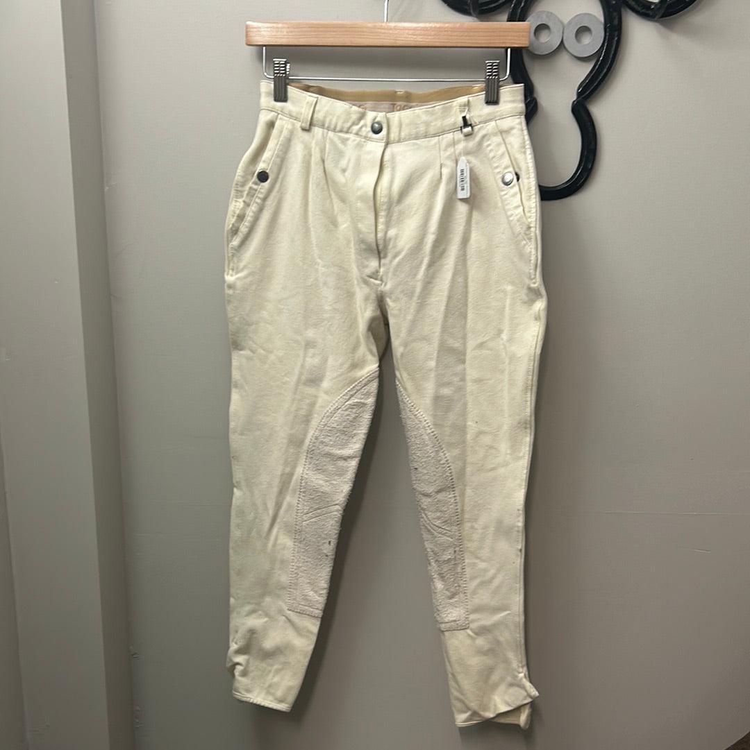 Toggi White Knee Patch Breeches 28-Breeches-Consignment-Evolution Equestrian Co.