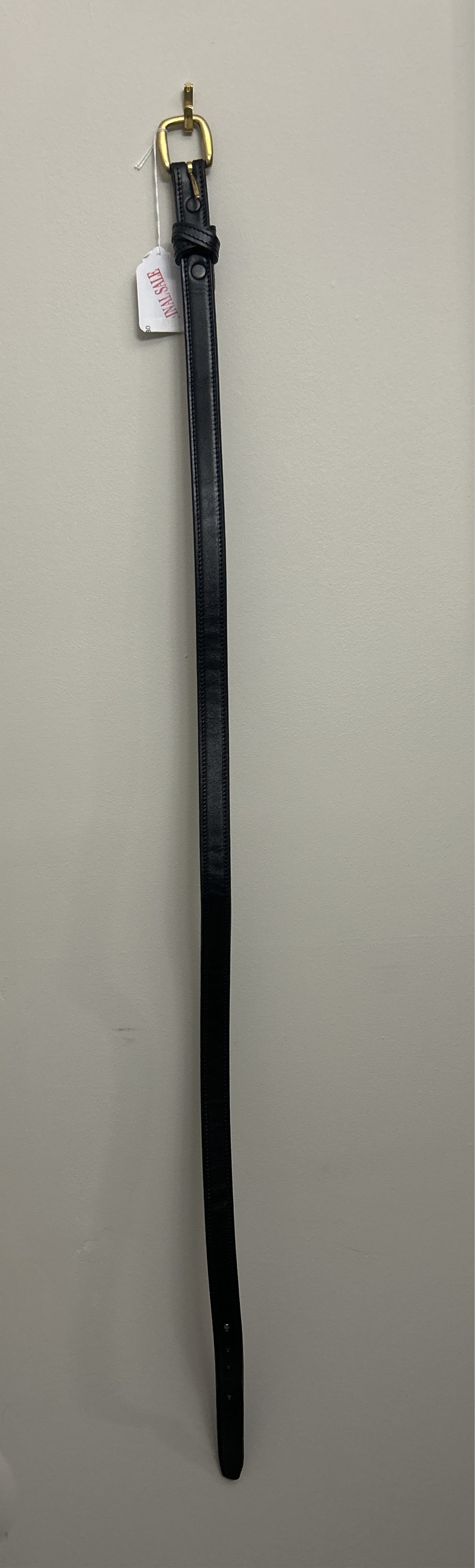 Tory Black Leather Belt 30-Belt-Consignment-Evolution Equestrian Co.