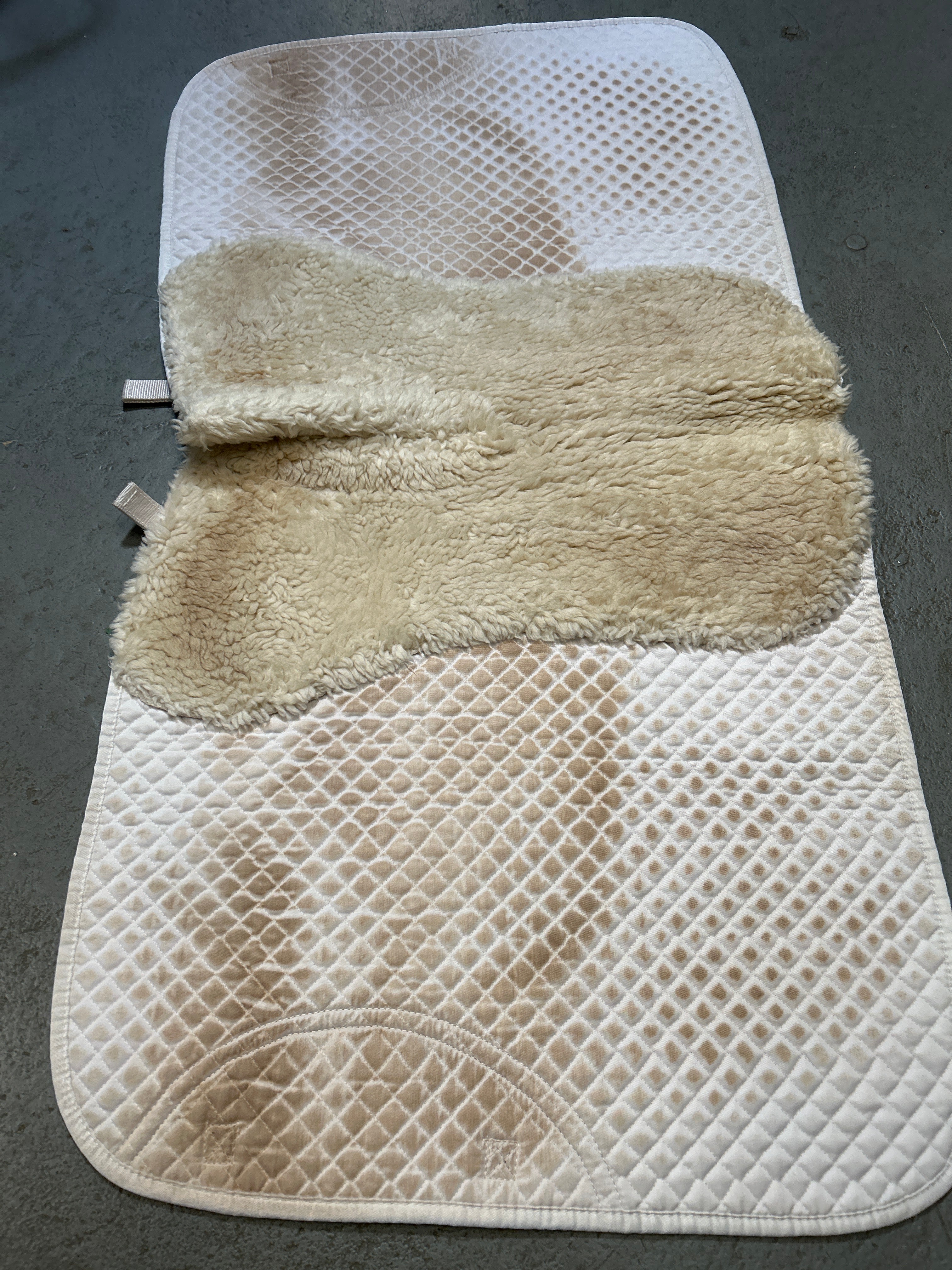 Total Saddle Fit Shimmable Dressage Saddle Pad-Dressage Saddle Pad-Consignment-Evolution Equestrian Co.