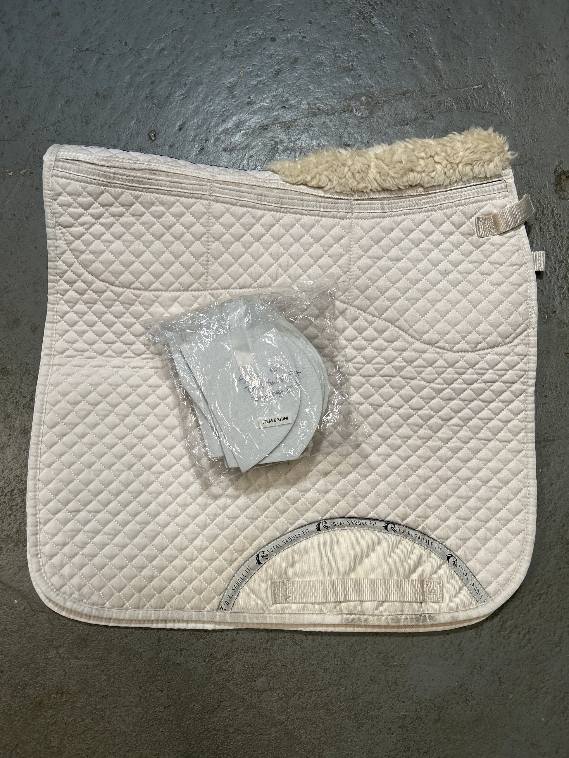 Total Saddle Fit Shimmable Dressage Saddle Pad-Dressage Saddle Pad-Consignment-Evolution Equestrian Co.