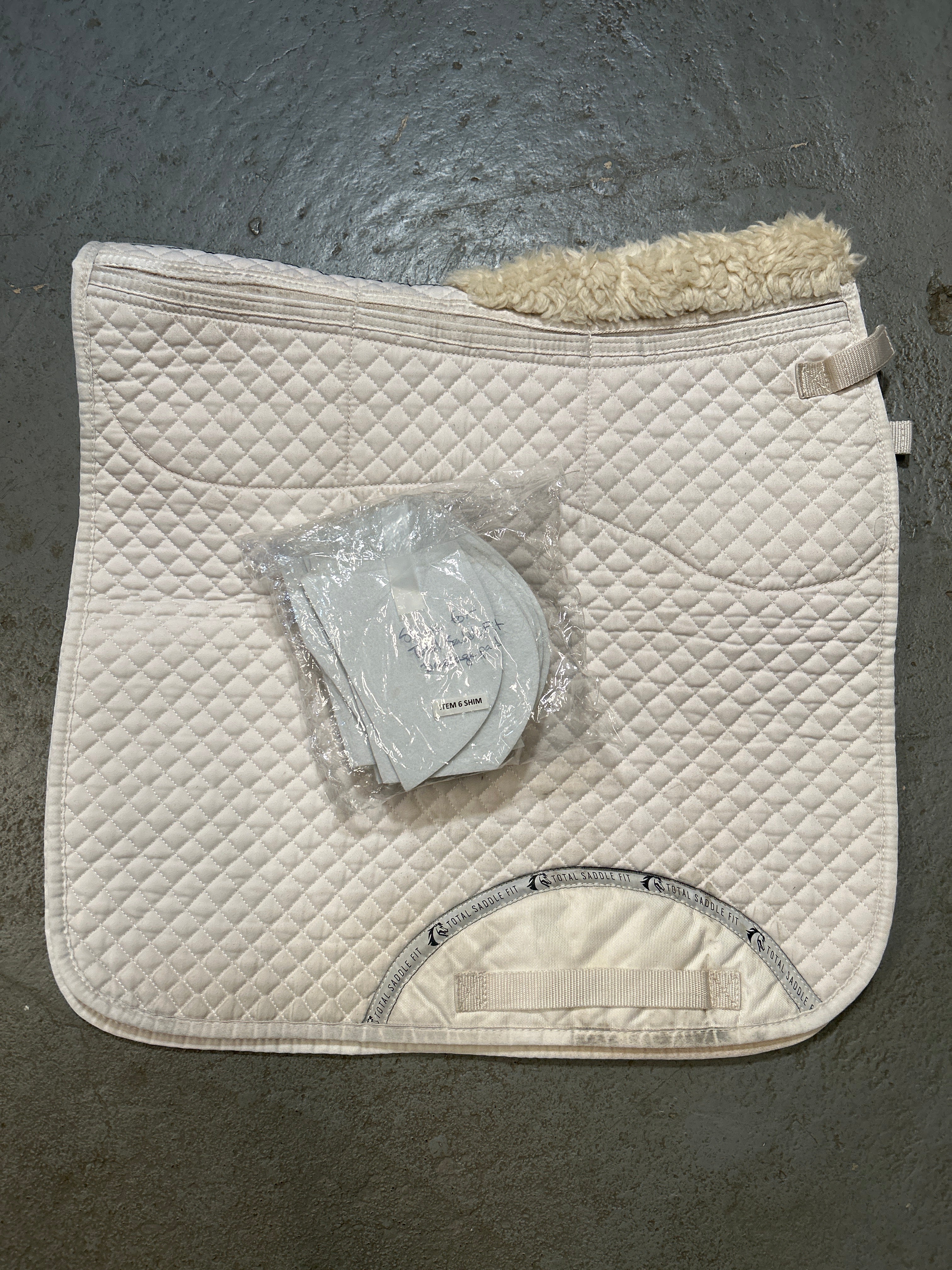 Total Saddle Fit Shimmable Dressage Saddle Pad-Dressage Saddle Pad-Consignment-Evolution Equestrian Co.