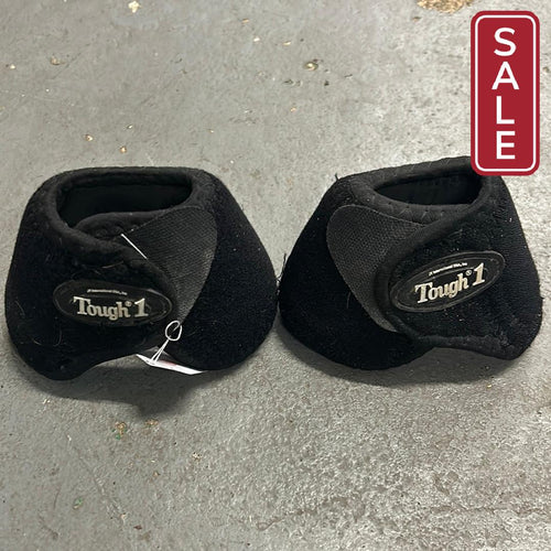 Tough One No Turn Bell Boots Black Small-Horse Boots-Consignment-Evolution Equestrian Co.