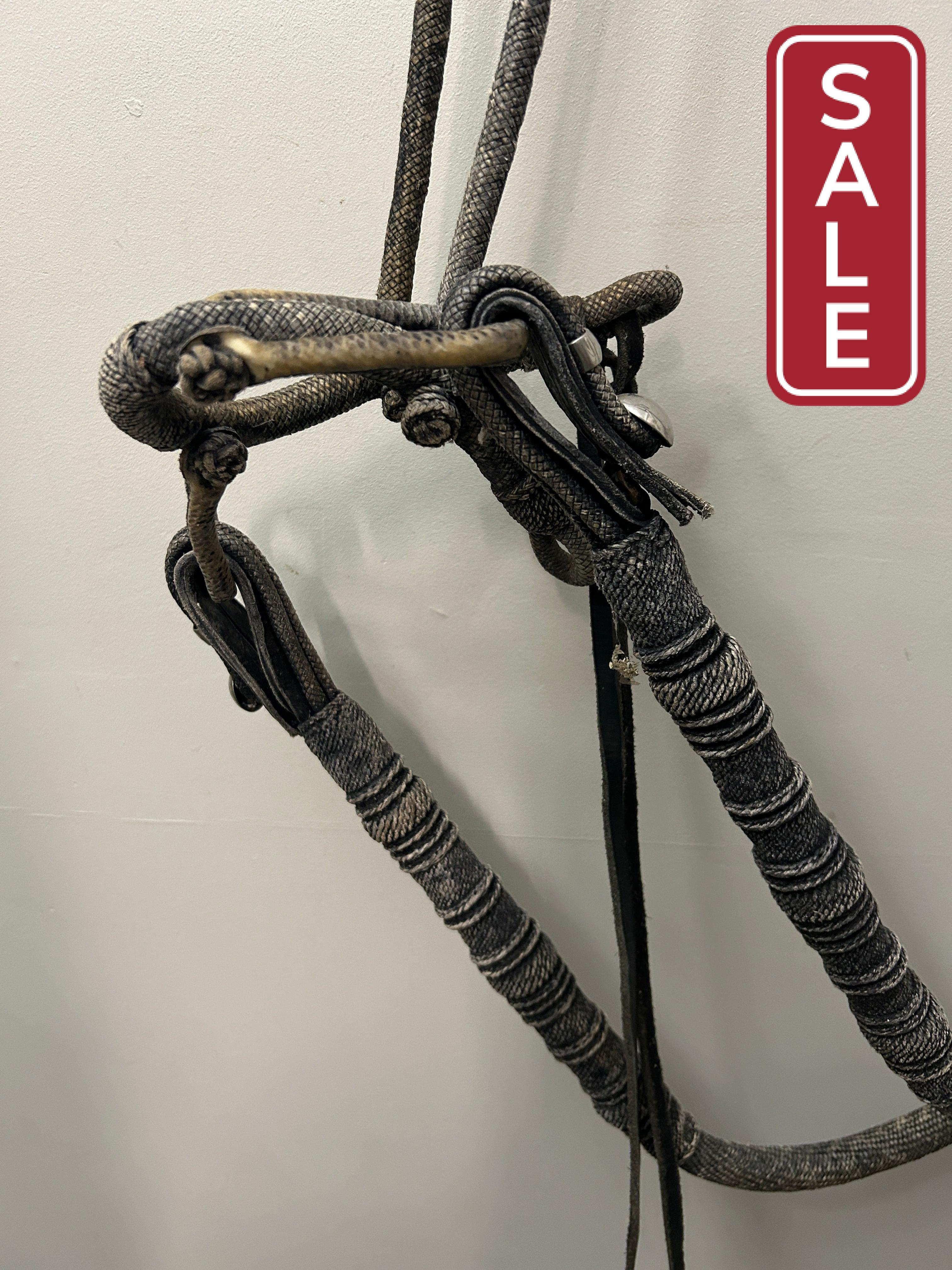 Traditional Peruvian Paso Rawhide Hackamore-Western Headstall-Consignment-Evolution Equestrian Co.