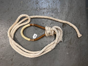 Training Bosal with White Rope Reins-Bitless Bridle-Consignment-Evolution Equestrian Co.