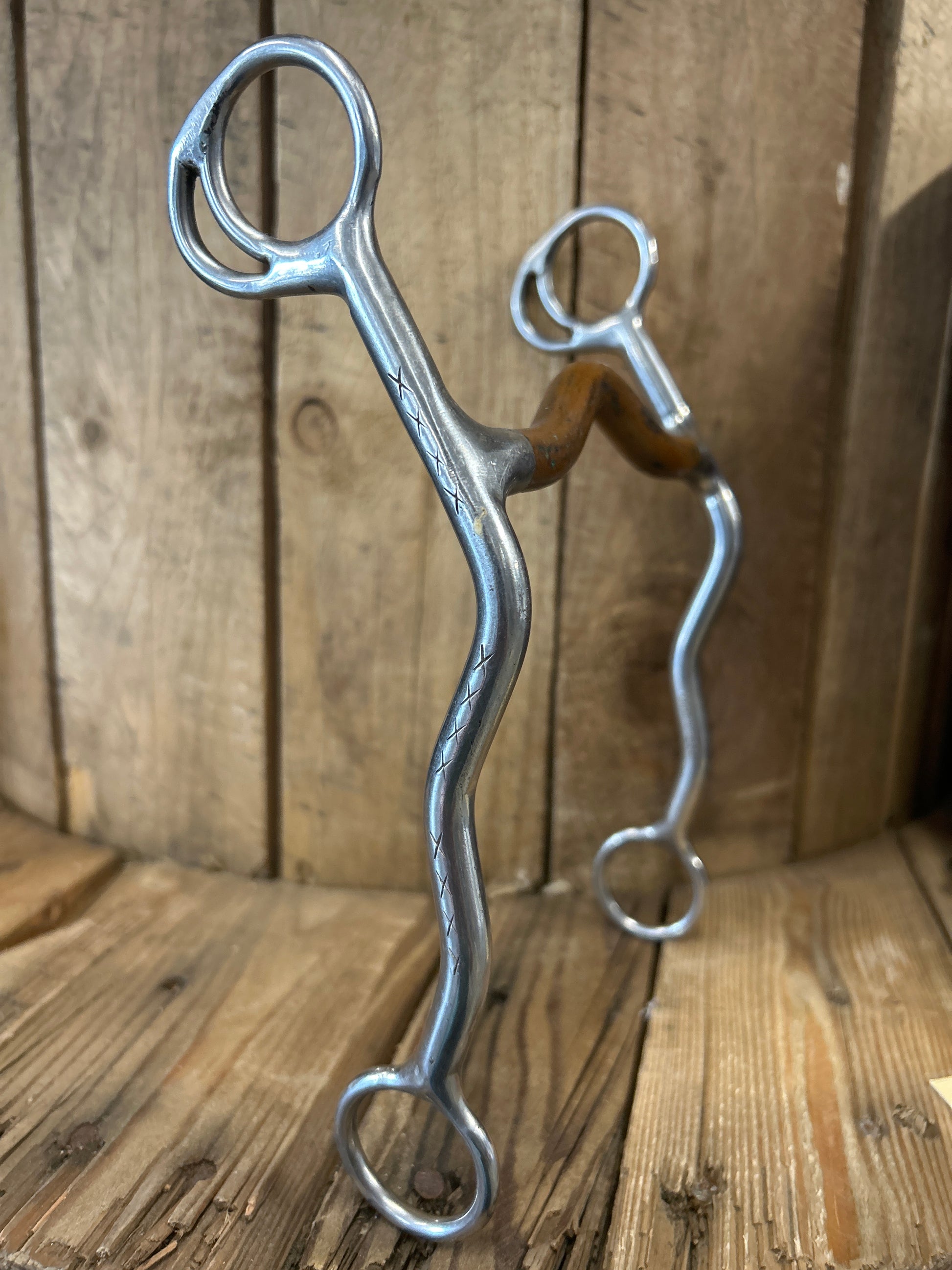 Trammell Western Copper Curb Bit 5"-Bit-Consignment-Evolution Equestrian Co.