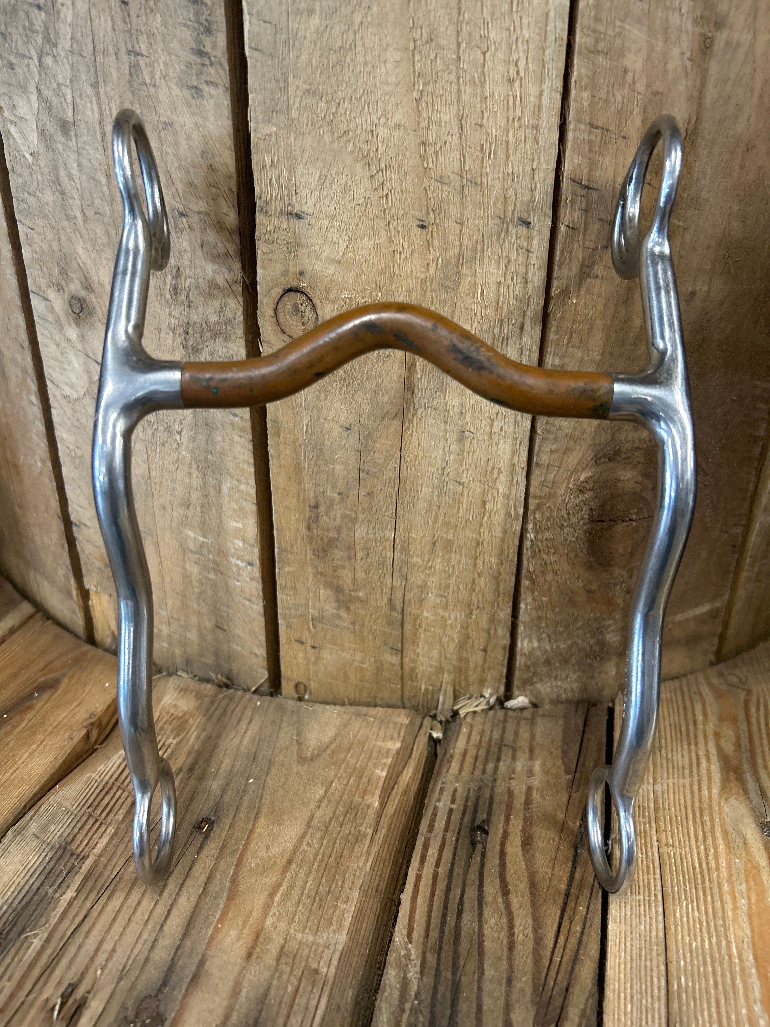 Trammell Western Copper Curb Bit 5"-Bit-Consignment-Evolution Equestrian Co.