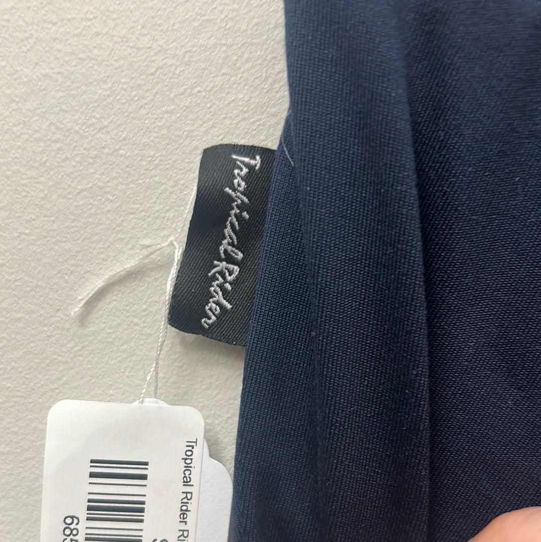 Tropical Rider Riding Tights Navy Medium-Riding Clothes-Consignment-Evolution Equestrian Co.