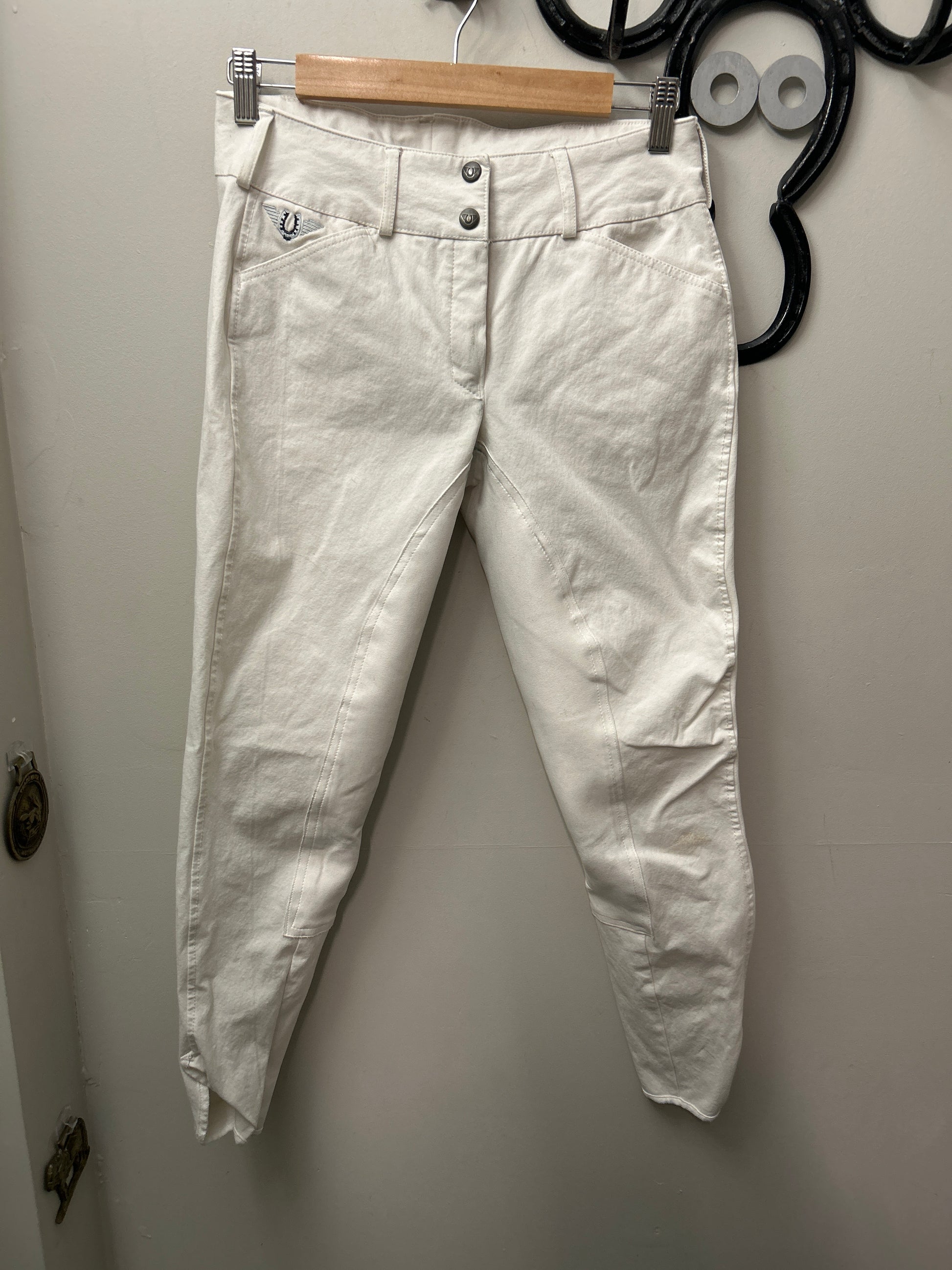 Tuff Rider Breeches White 28 CONFIRM SIZE!!!-Breeches-Consignment-Evolution Equestrian Co.