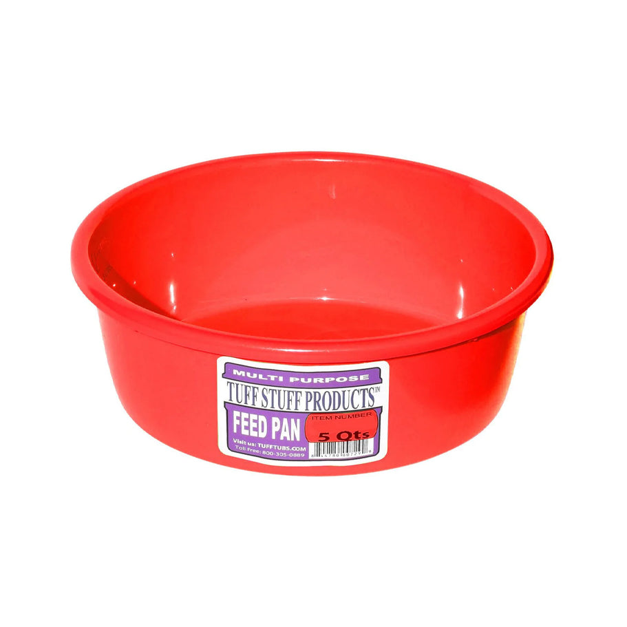 Tuff Stuff Feed Pans 5QT-Horse Feed-Canadian Centurion Supply-Black-Evolution Equestrian Co.
