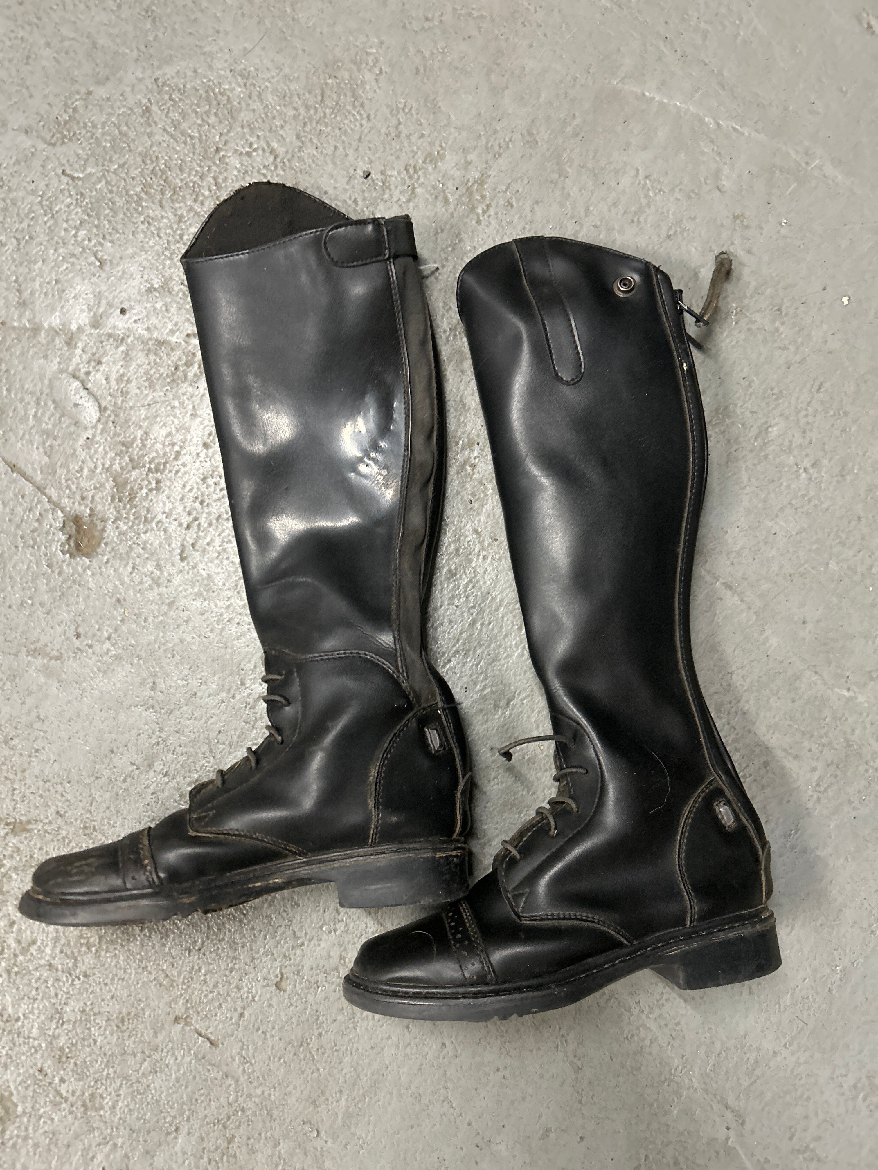 Tuffrider Kids Tall Boots Size 2-Riding Boots-Consignment-Evolution Equestrian Co.