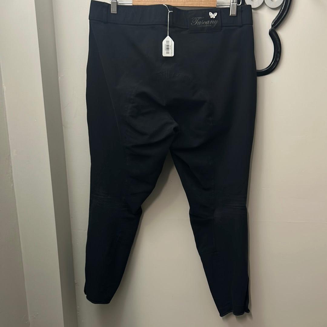 Tuscany Full Seat Breeches Black 38-Riding Clothes-Consignment-Evolution Equestrian Co.