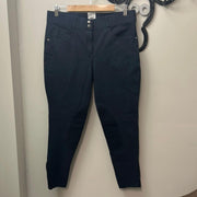 Tuscany Knee Patch Breeches Navy 38-Riding Clothes-Consignment-Evolution Equestrian Co.