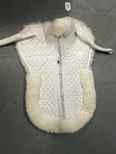 Tuscany Sheepskin Half Pad Medium-English Saddle Pad-Consignment-Evolution Equestrian Co.