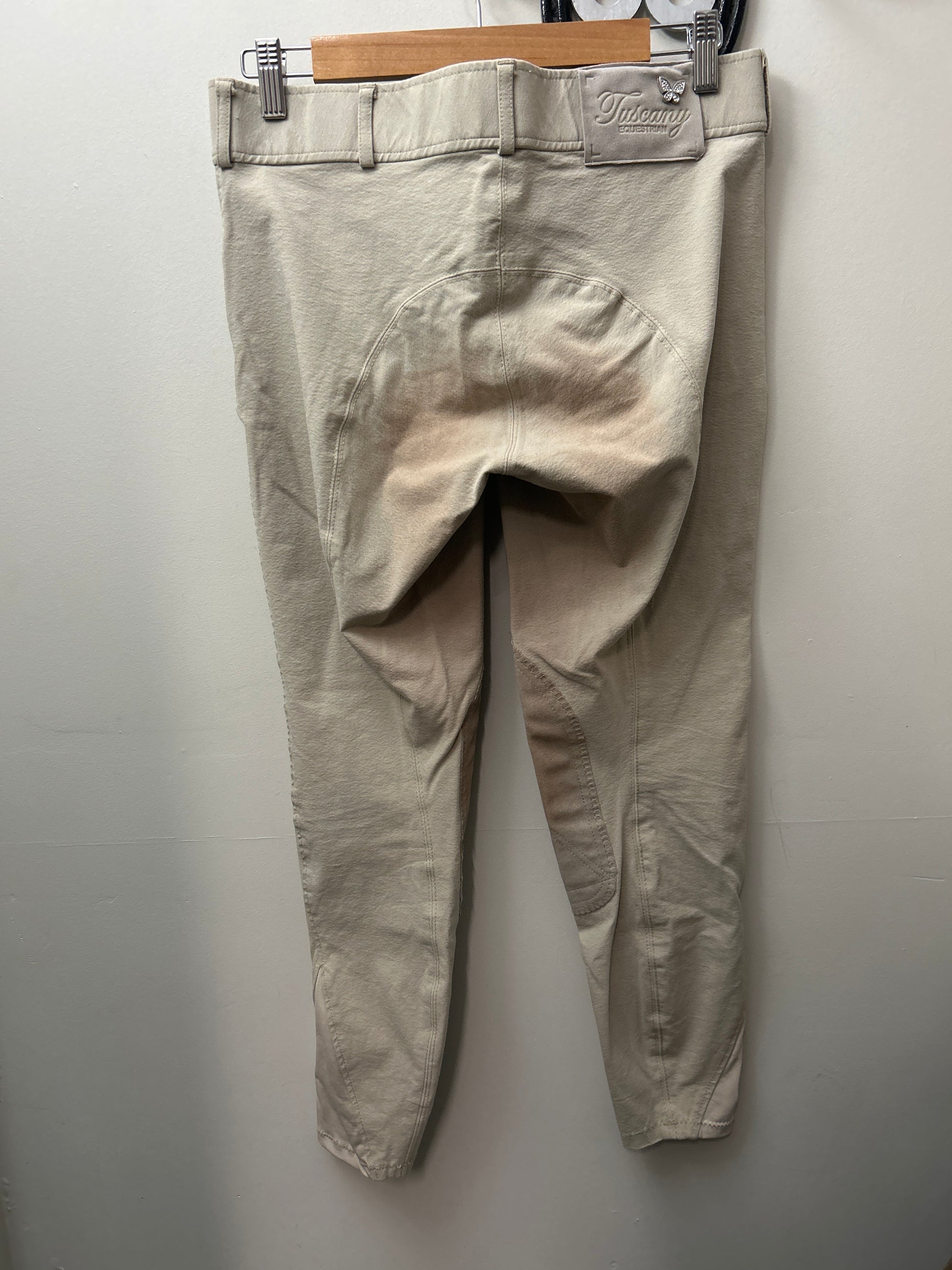 Tuscany Tan Knee Patch Breeches 30-Breeches-Consignment-Evolution Equestrian Co.