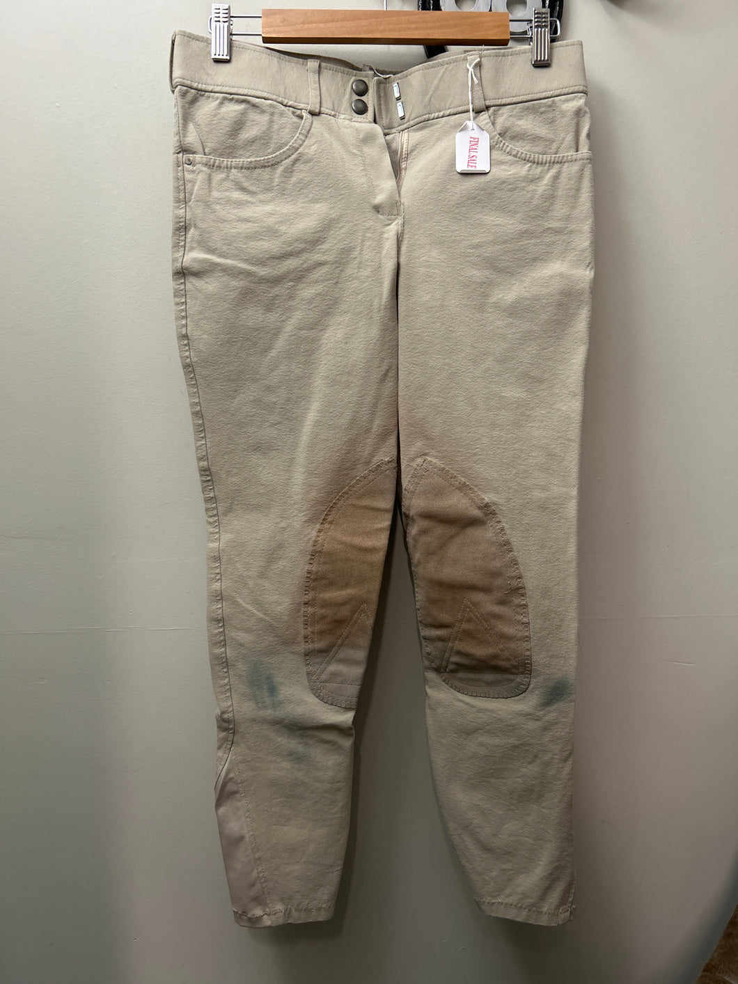 Tuscany Tan Knee Patch Breeches 30-Breeches-Consignment-Evolution Equestrian Co.