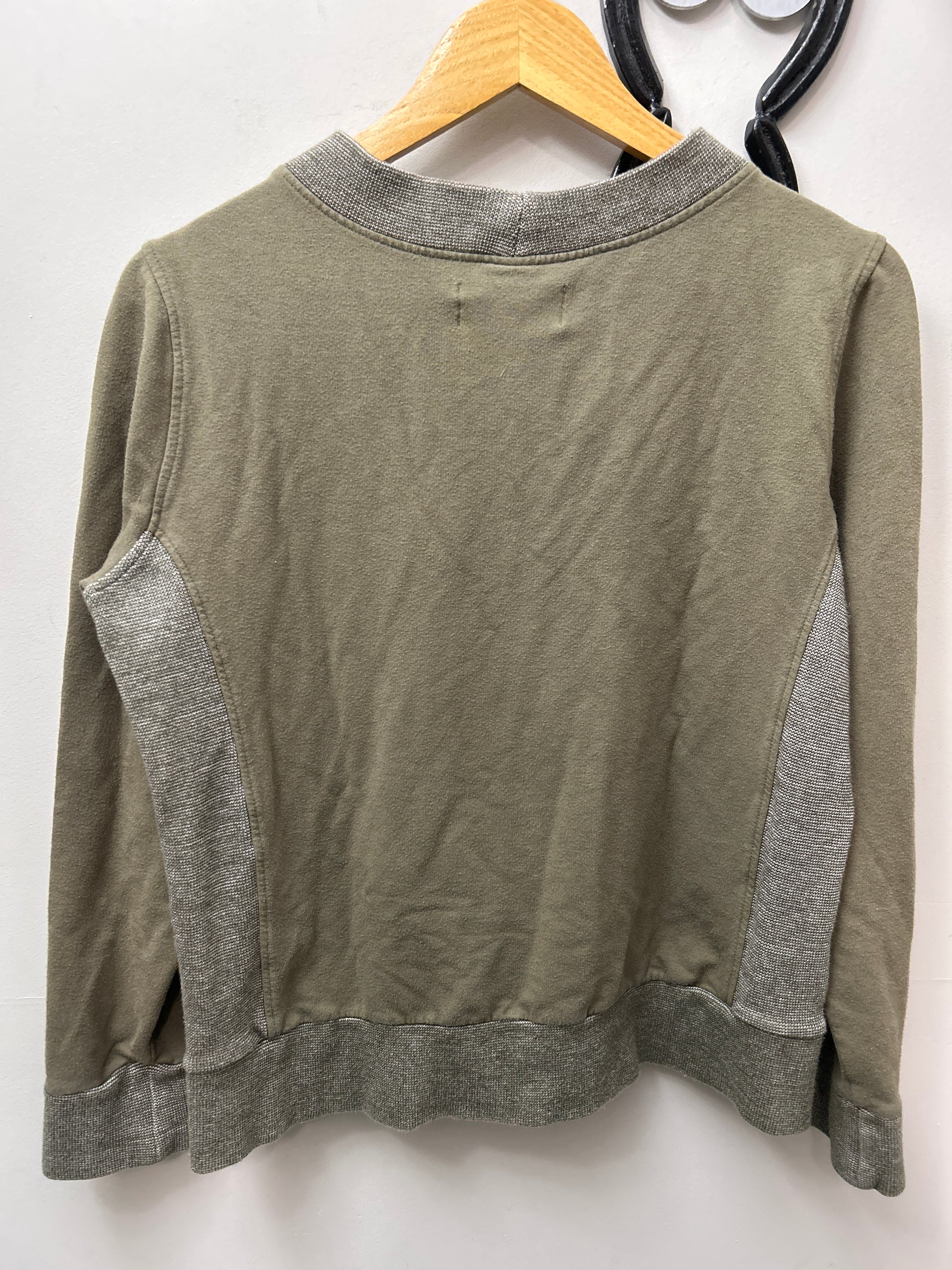 Two Bits Equestrian Olive Green Shirt Small-Riding Shirts-Consignment-Evolution Equestrian Co.