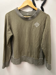 Two Bits Equestrian Olive Green Shirt Small-Riding Shirts-Consignment-Evolution Equestrian Co.