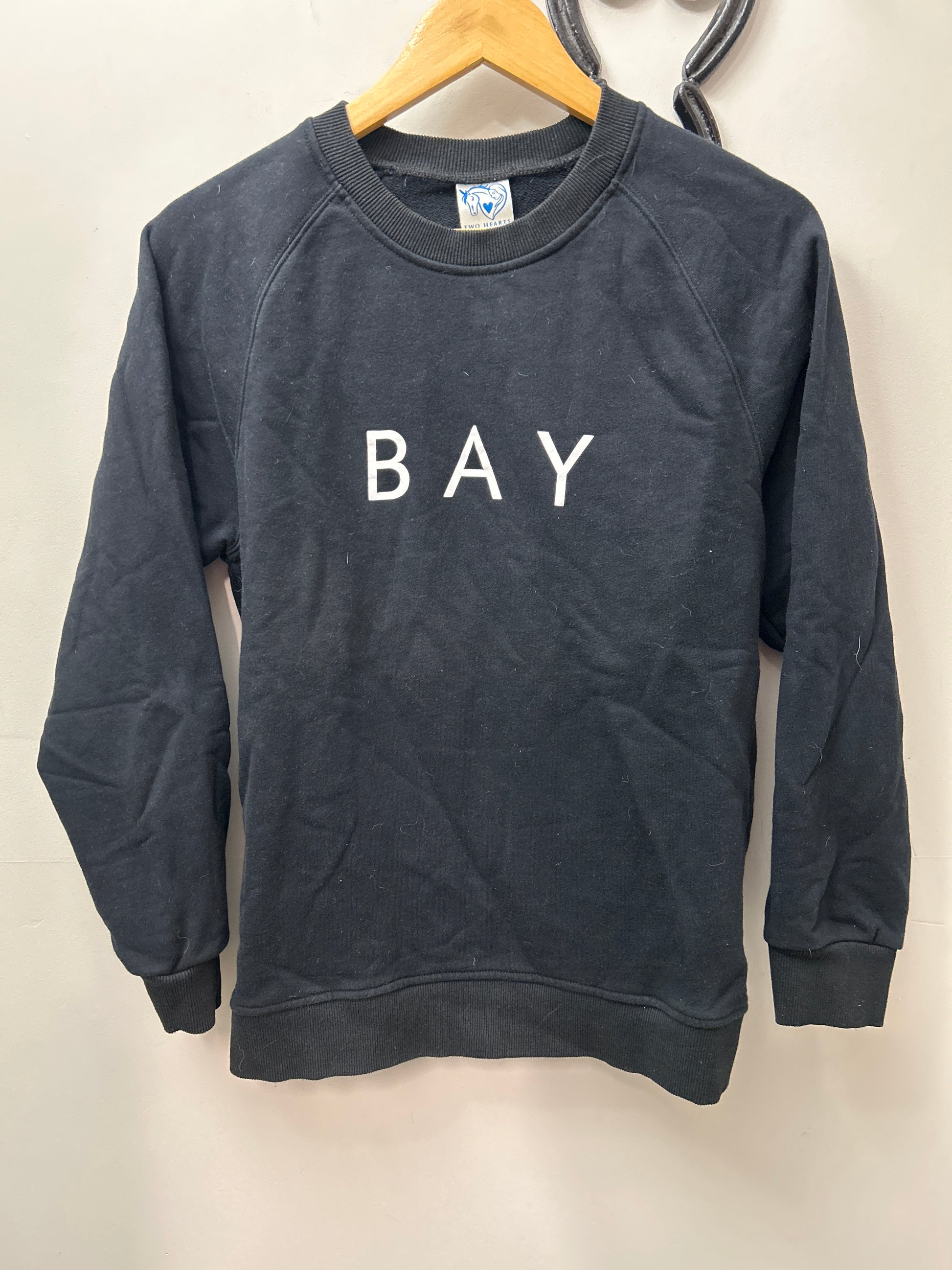 Two Hearts Equestrian BAY Sweatshirt Large-Riding Shirts-Consignment-Evolution Equestrian Co.