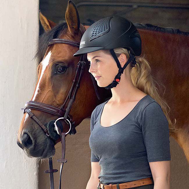 UVEX Exxential II Helmet with MIPS-Helmet-Can Pro Equestrian Supply-XXSmall/XSmall-Black-Evolution Equestrian Co.