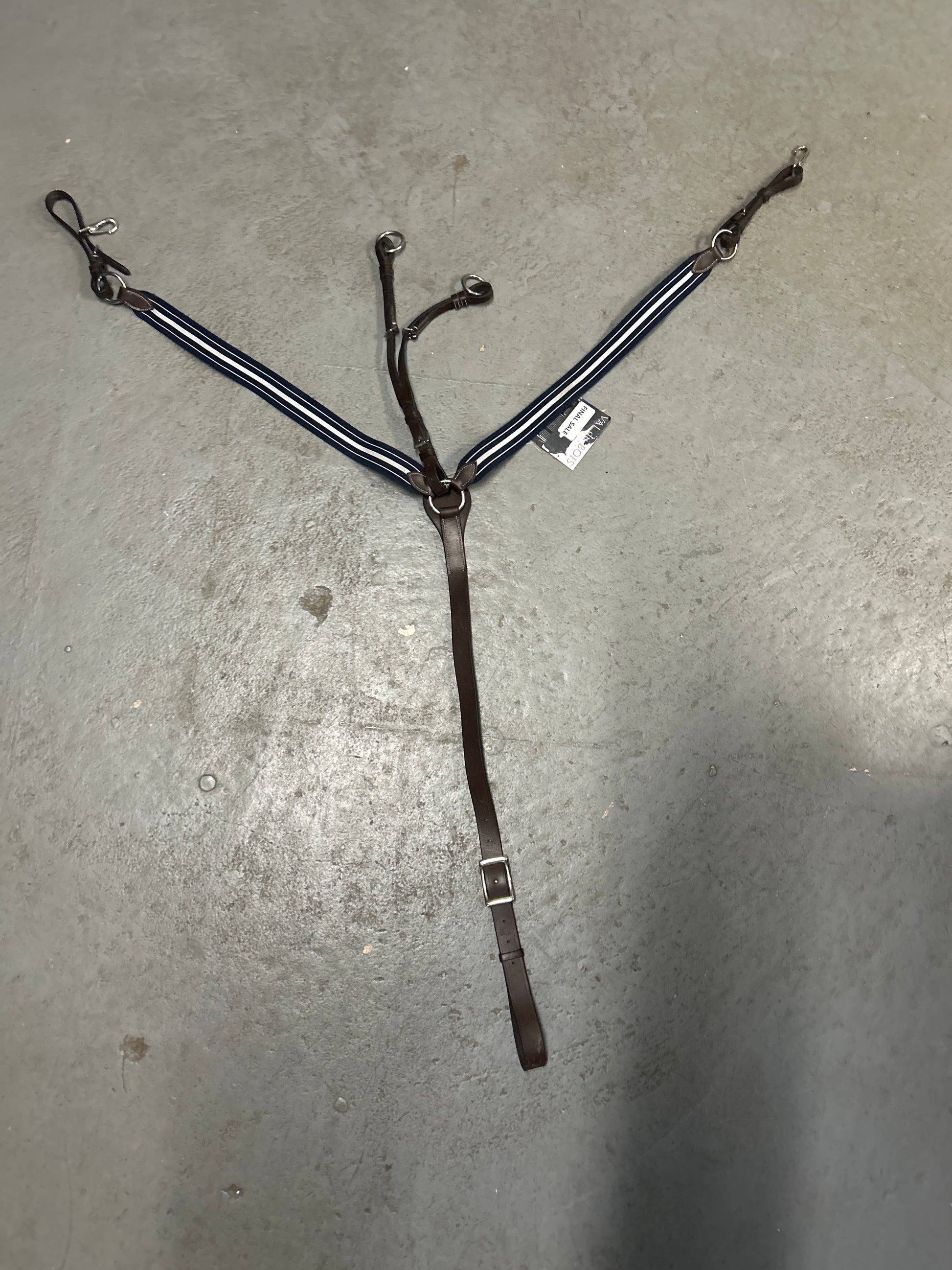 Val Du Bois Elastic Breastplate with Attachment-English Tack-Consignment-Evolution Equestrian Co.