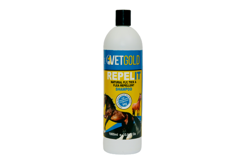 VetGold Repel It Shampoo-Pet Shampoo & Conditioner-VetGold Canada-1000 ml / 33.8 fl oz-Evolution Equestrian Co.