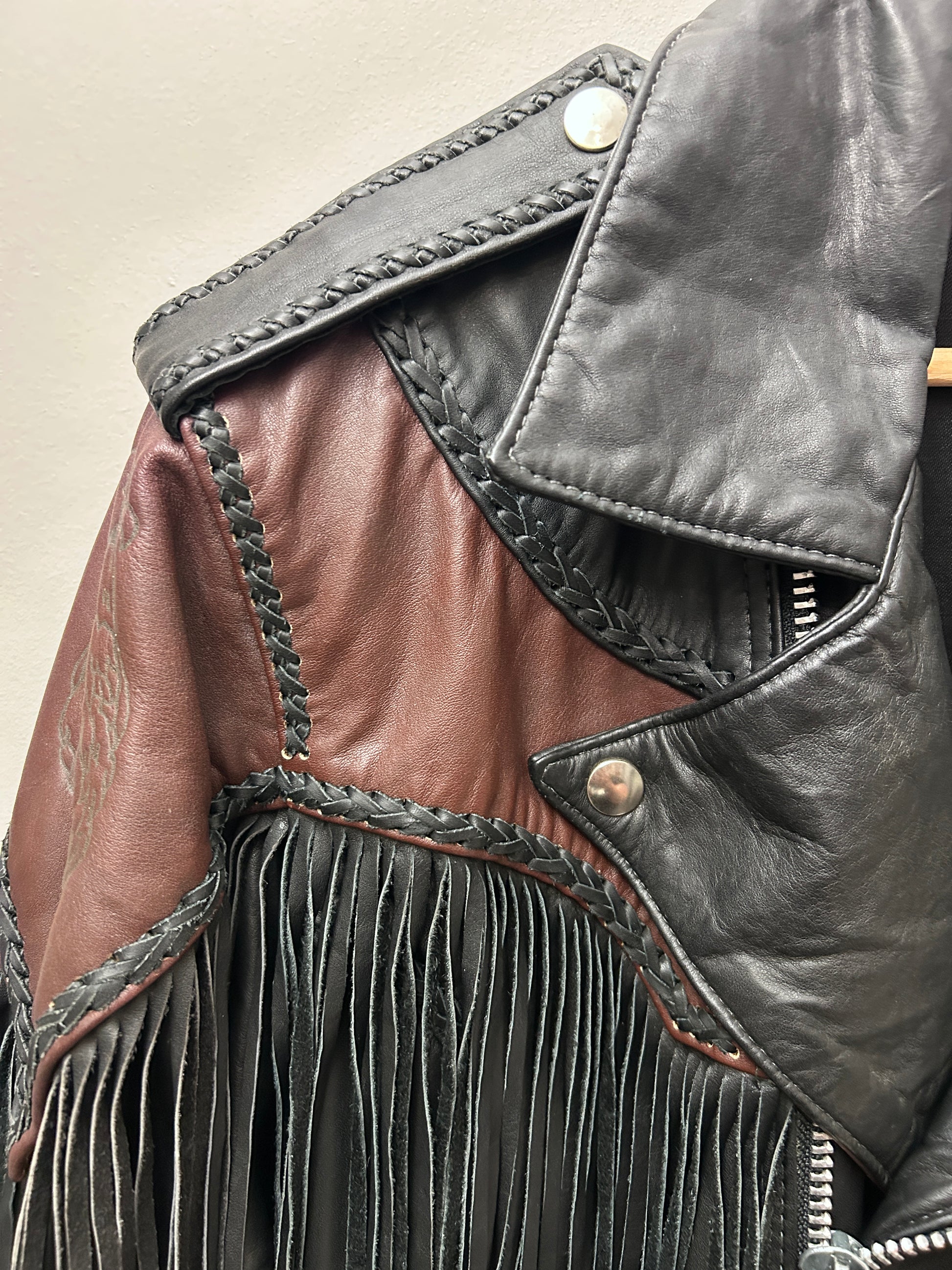 Vintage Handmade Leather Men's Jacket-Jacket-Consignment-Evolution Equestrian Co.