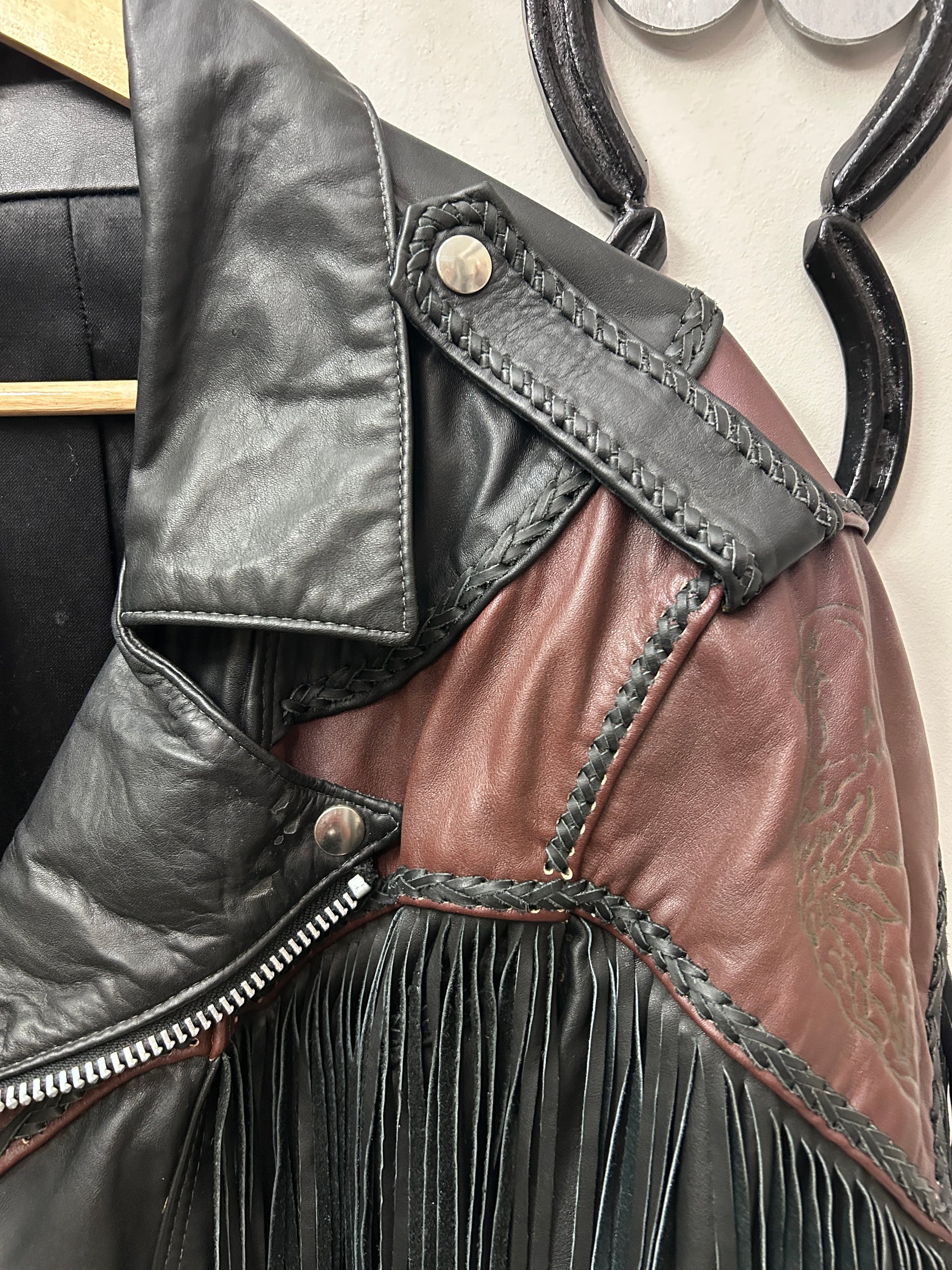 Vintage Handmade Leather Men's Jacket-Jacket-Consignment-Evolution Equestrian Co.