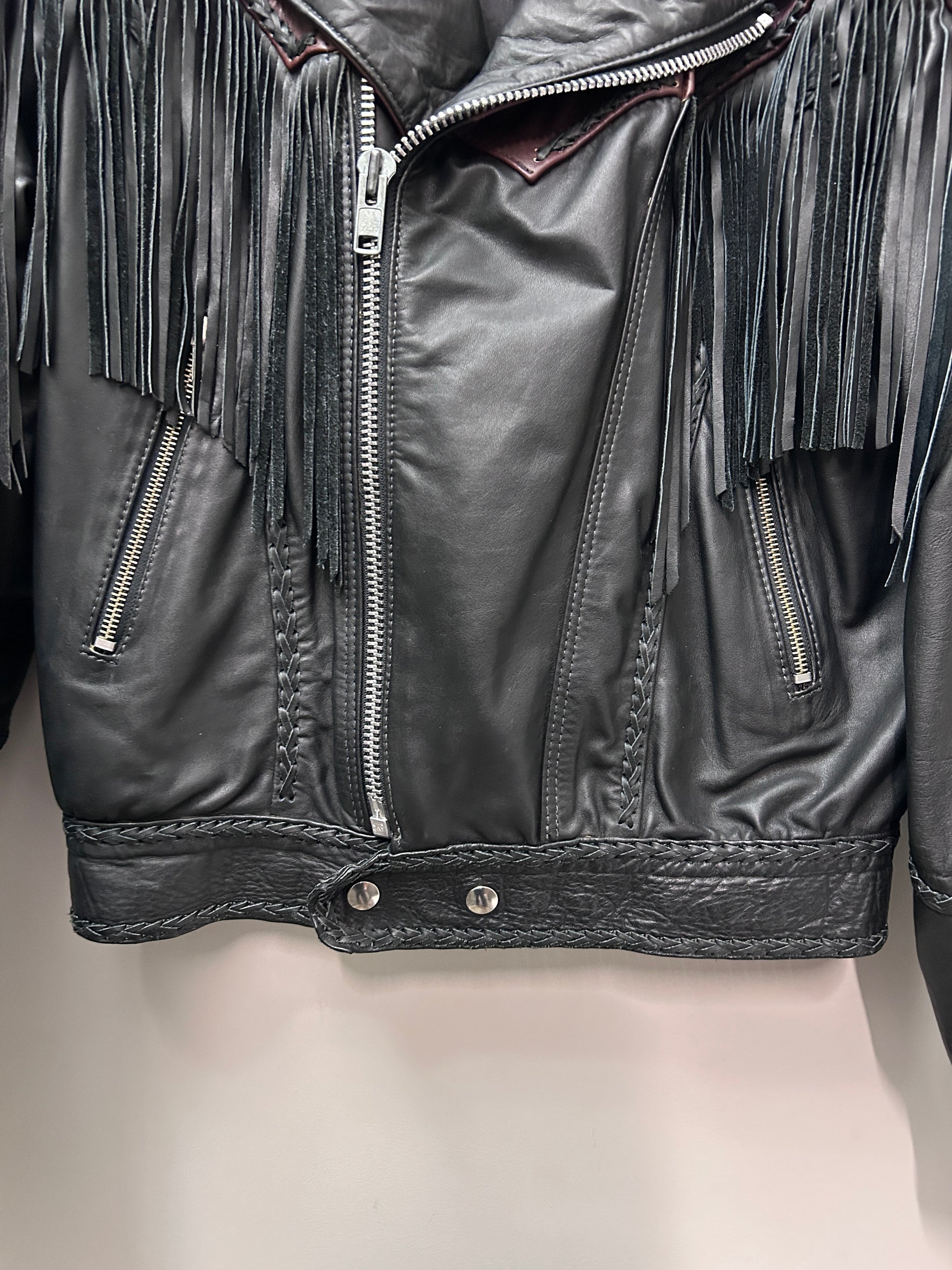 Vintage Handmade Leather Men's Jacket-Jacket-Consignment-Evolution Equestrian Co.
