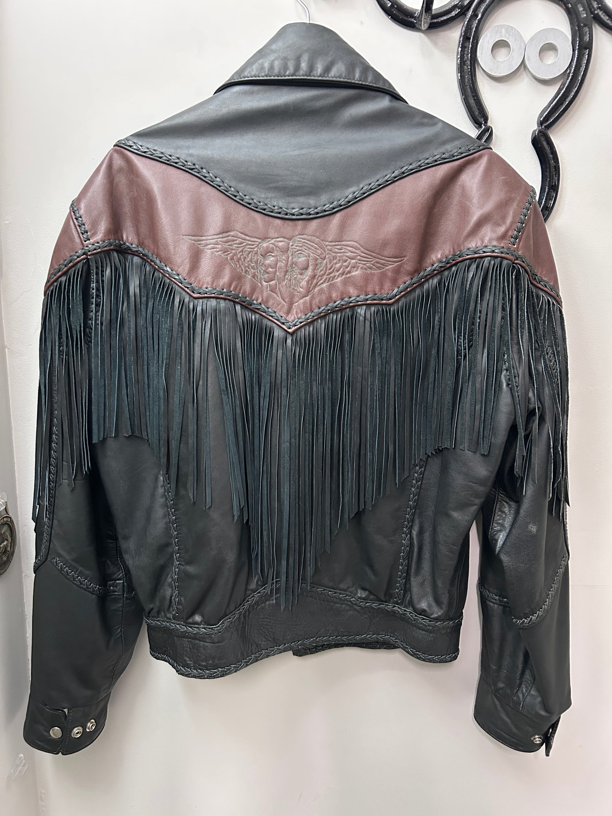 Vintage Handmade Leather Men's Jacket-Jacket-Consignment-Evolution Equestrian Co.