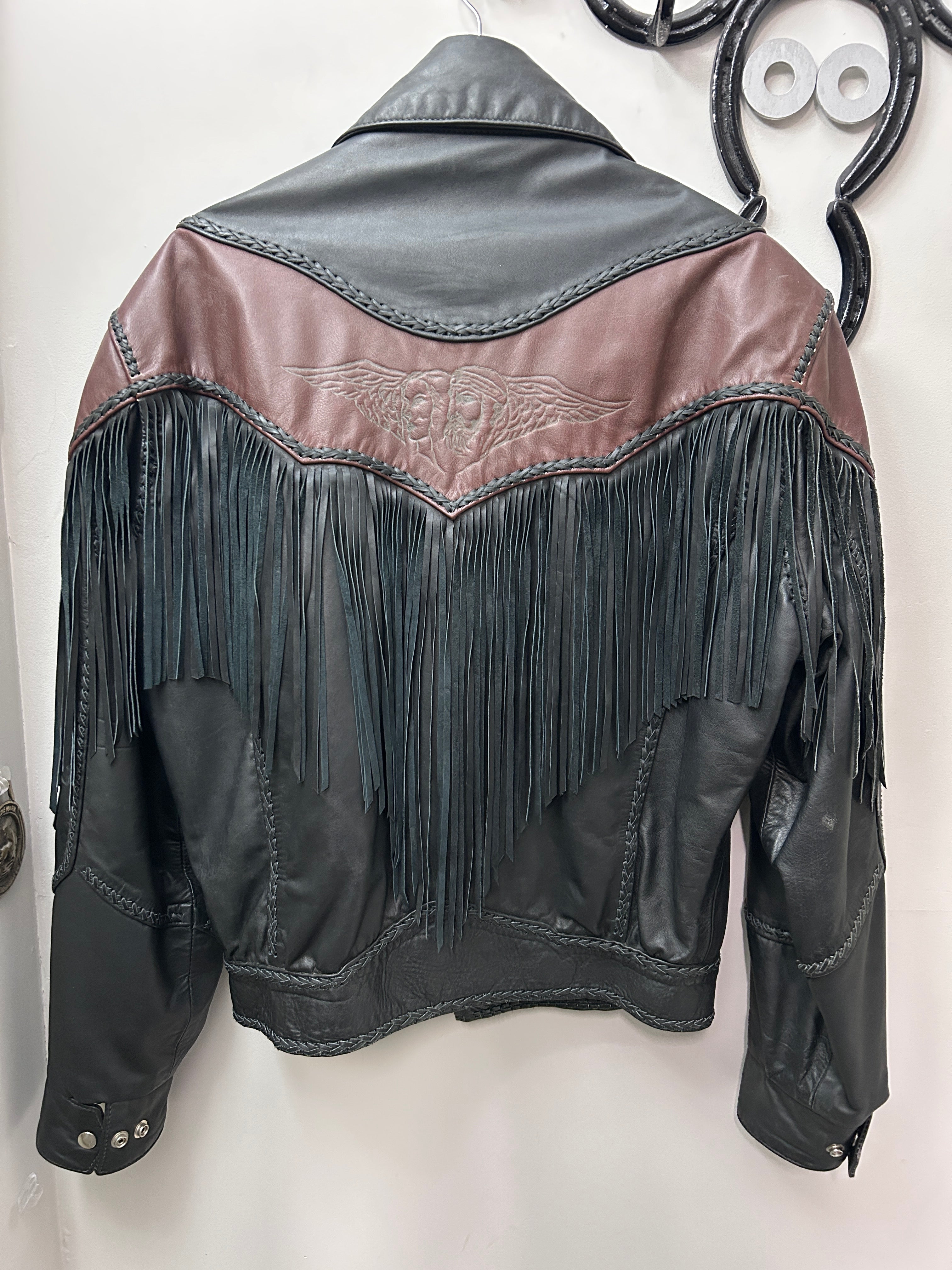 Vintage Handmade Leather Men's Jacket-Jacket-Consignment-Evolution Equestrian Co.