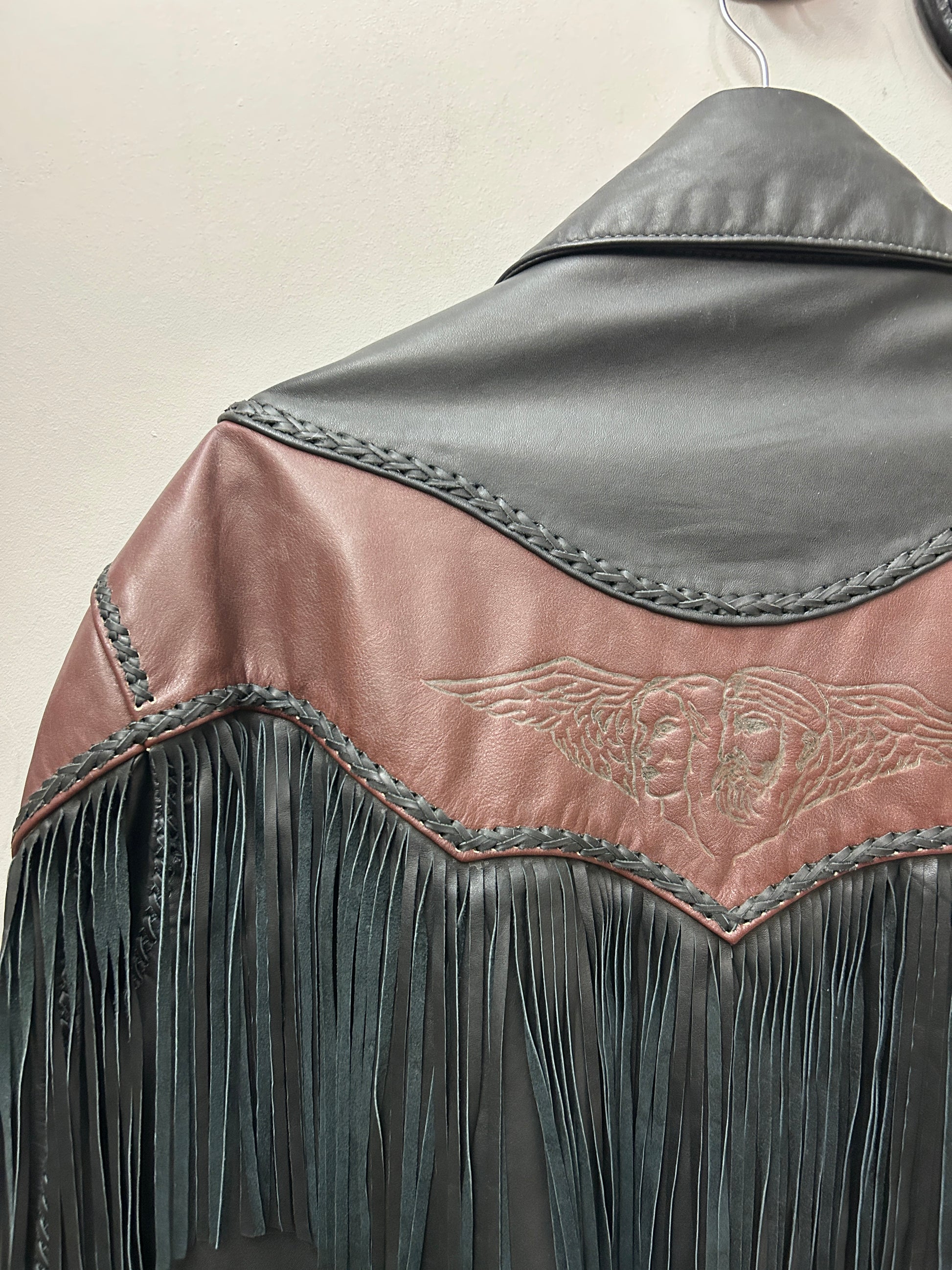 Vintage Handmade Leather Men's Jacket-Jacket-Consignment-Evolution Equestrian Co.