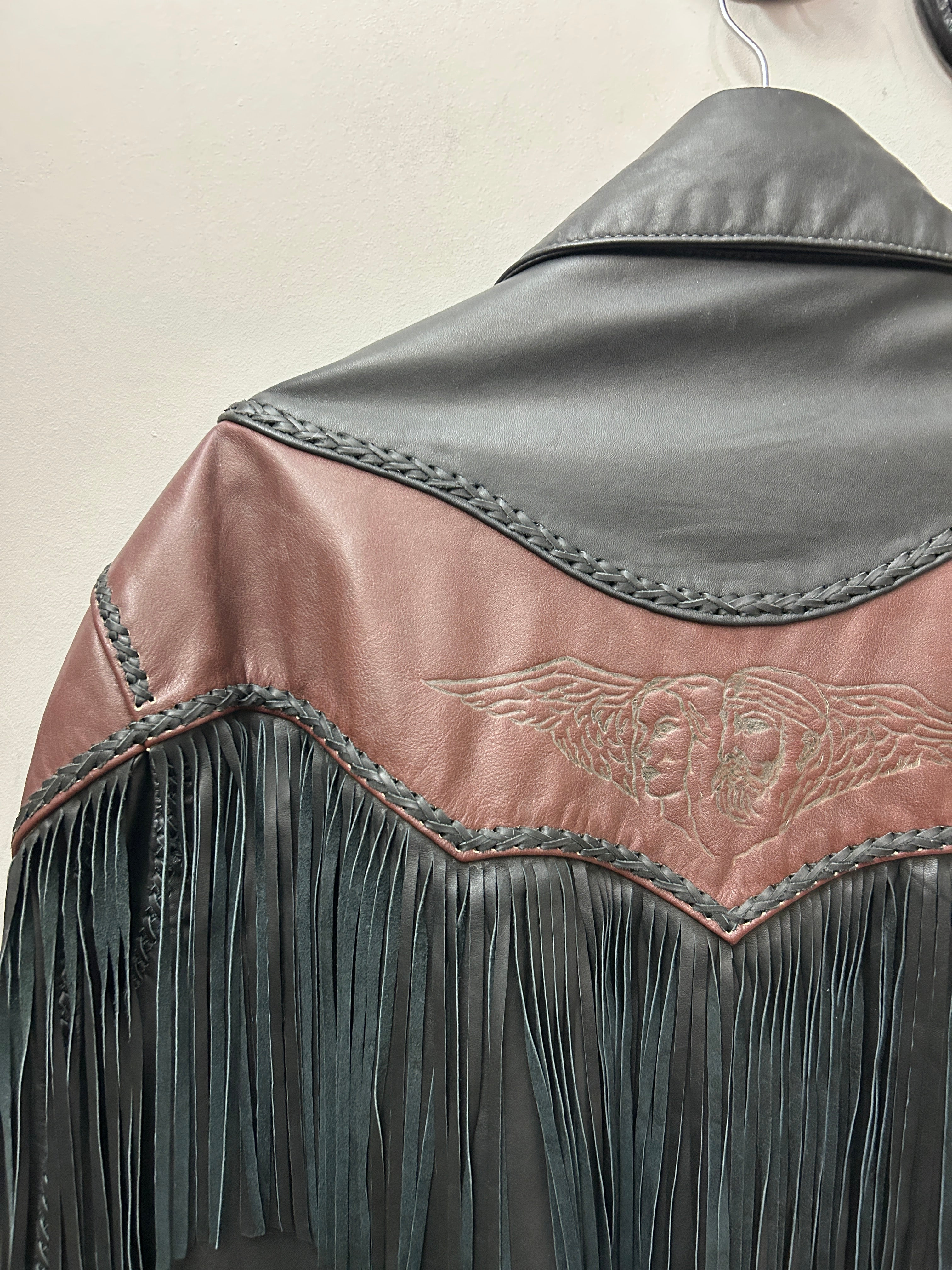 Vintage Handmade Leather Men's Jacket-Jacket-Consignment-Evolution Equestrian Co.