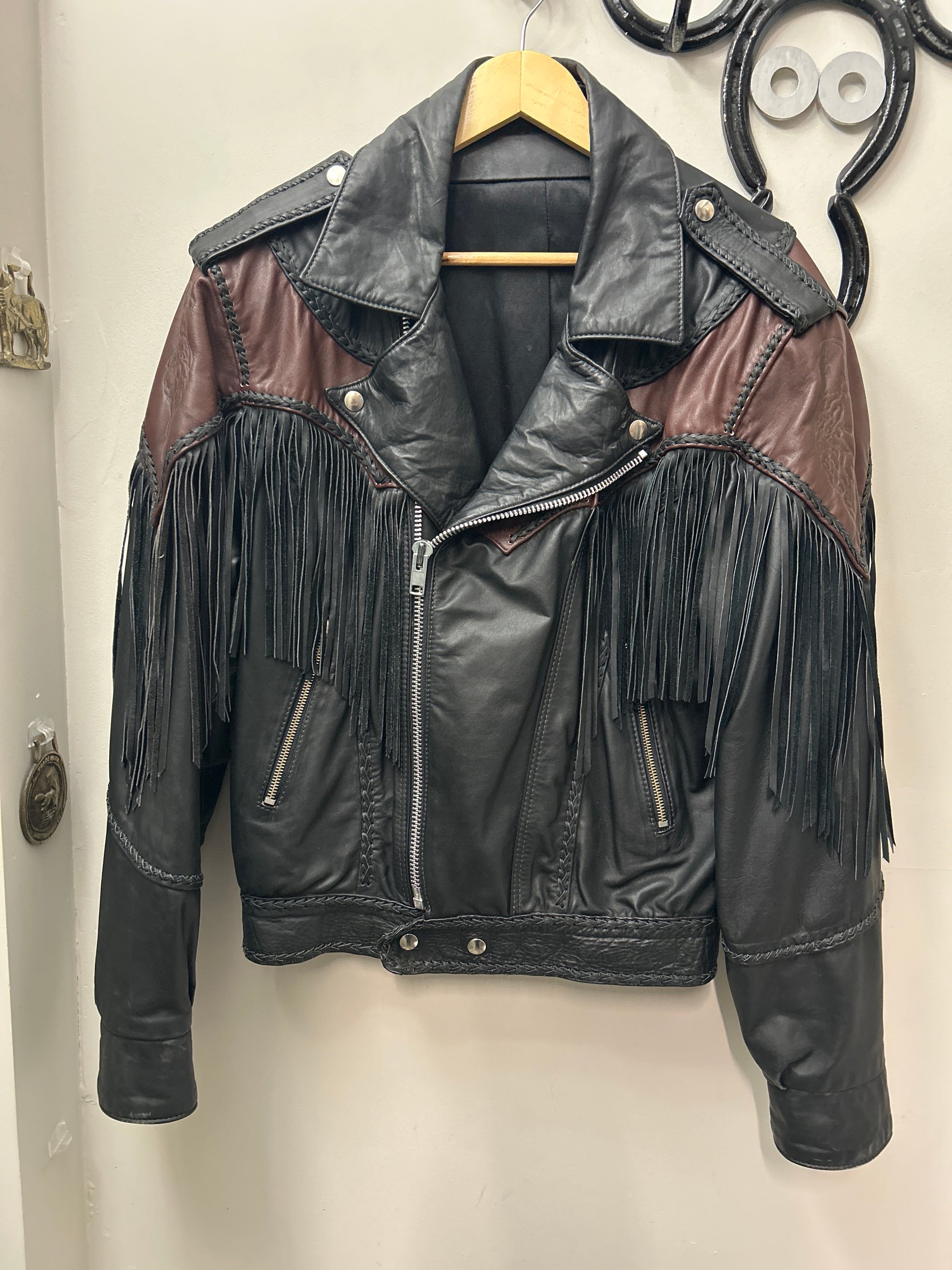 Vintage Handmade Leather Men's Jacket-Jacket-Consignment-Evolution Equestrian Co.