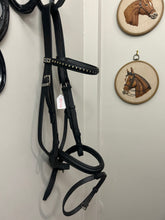 Load image into Gallery viewer, Vintage Stubben Black Snaffle Bridle with Reins-Bridle-Consignment-Evolution Equestrian Co.
