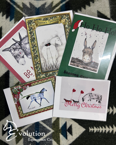 Watercolor Christmas Cards-Christmas-Nancy Carr Hilton-Evolution Equestrian Co.