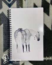 Load image into Gallery viewer, Watercolour Blank Journals-Gift-Nancy Carr Hilton-Horse and Cat-Evolution Equestrian Co.
