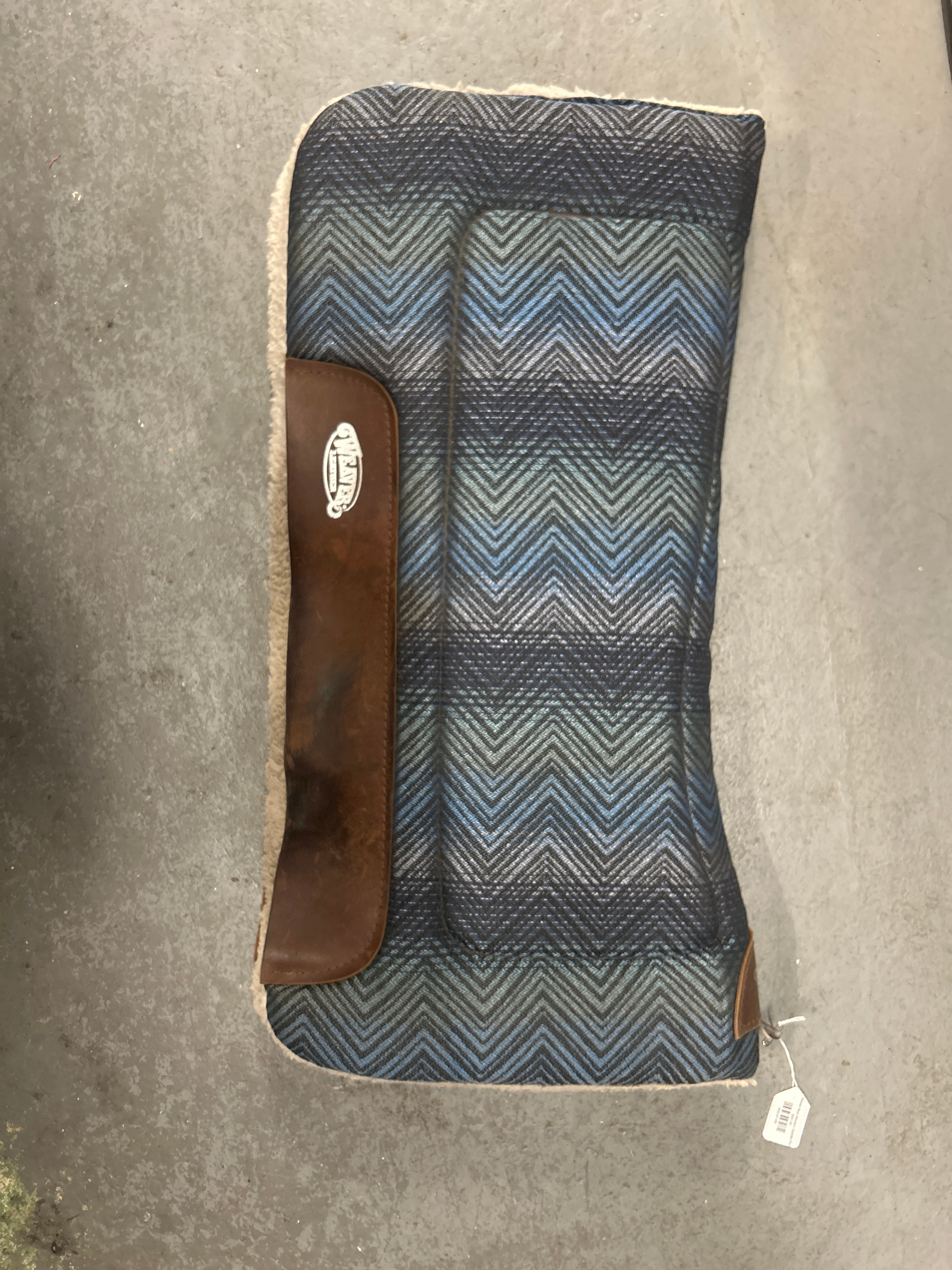 Weaver Blue Western Saddle Pad-Western Saddle Pad-Consignment-Evolution Equestrian Co.